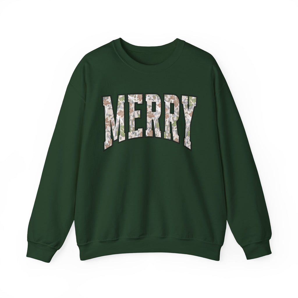 Merry Floral Crewneck Sweatshirt for the Holidays