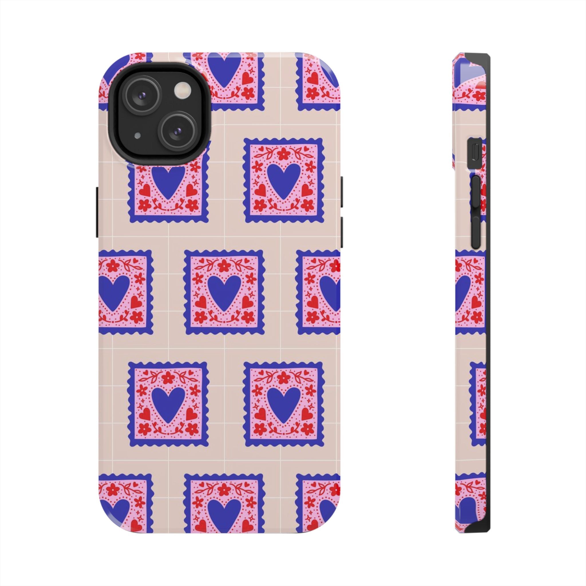 Heart Stamp Tough Phone Case