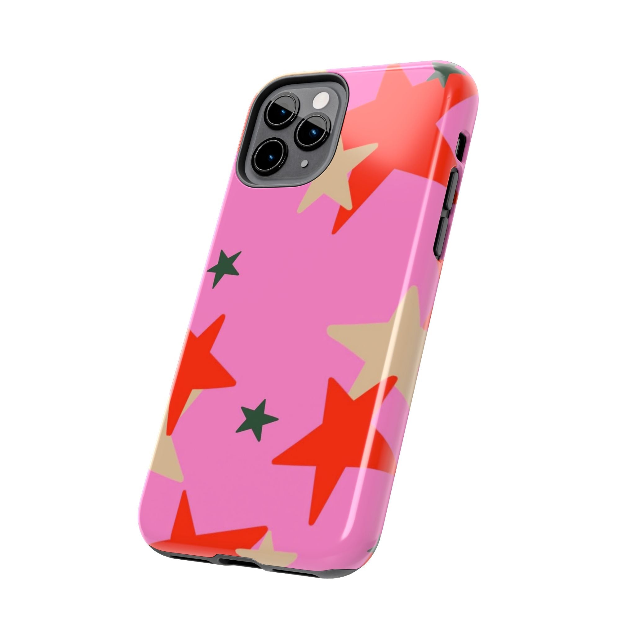 Pink Star Pattern Tough Phone Case