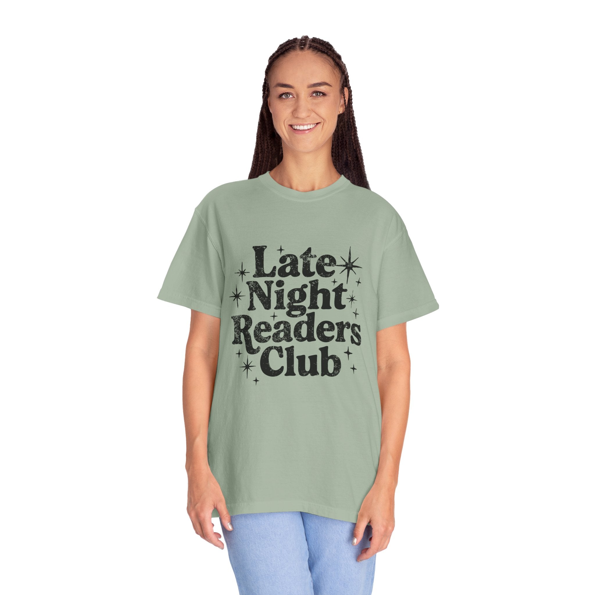 Late Night Readers Club Unisex T-Shirt | Cozy Book Lover's Tee for Night Owls, Perfect Gift for Readers & Bookworms