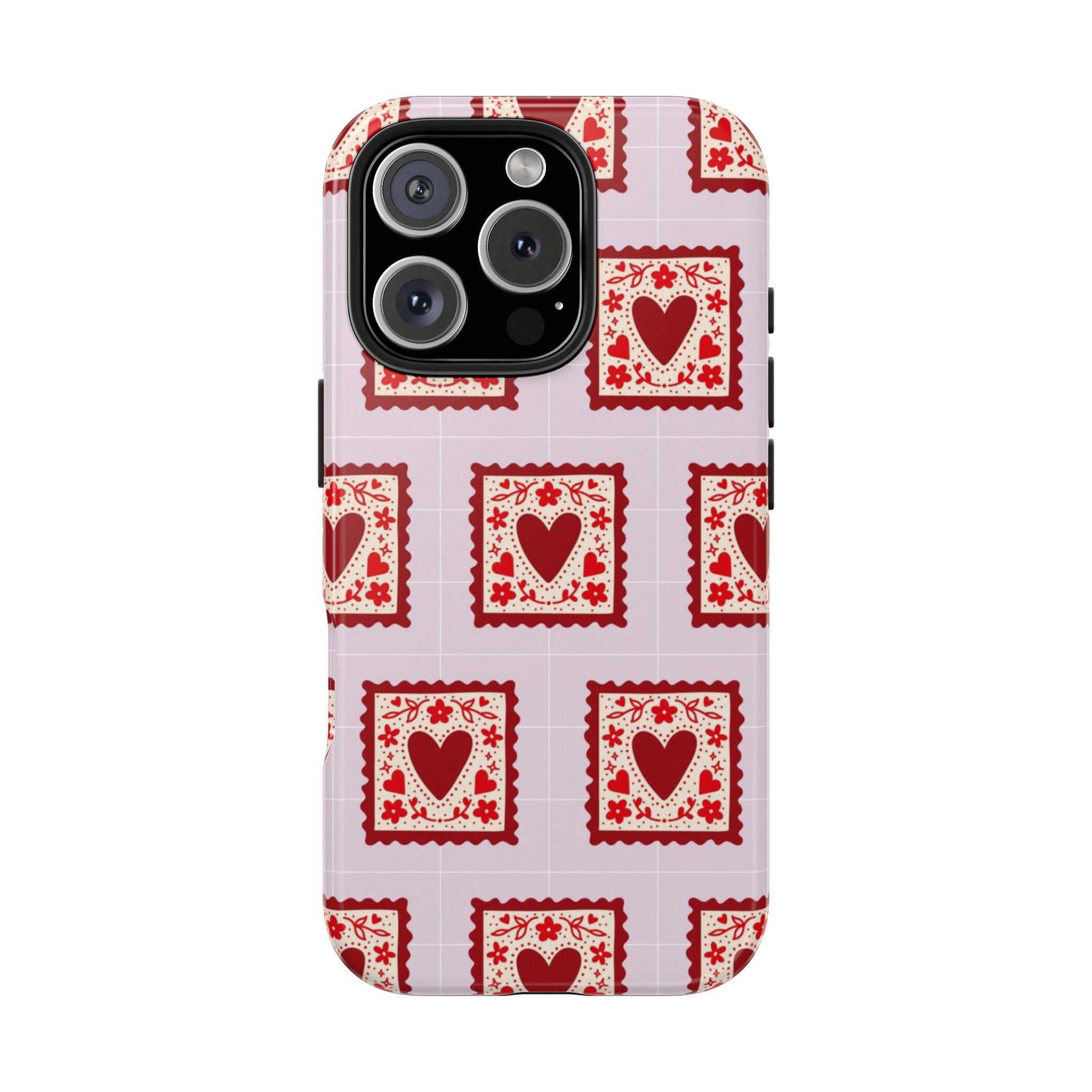 Red Heart Stamp Tough Phone Case