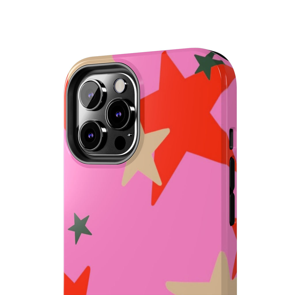 Pink Star Pattern Tough Phone Case