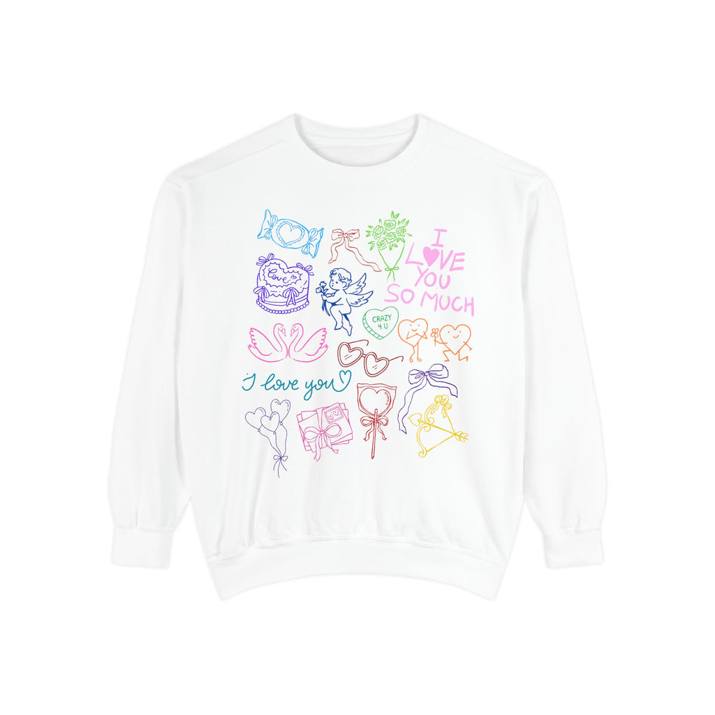 Valentine Doodles Sweatshirt