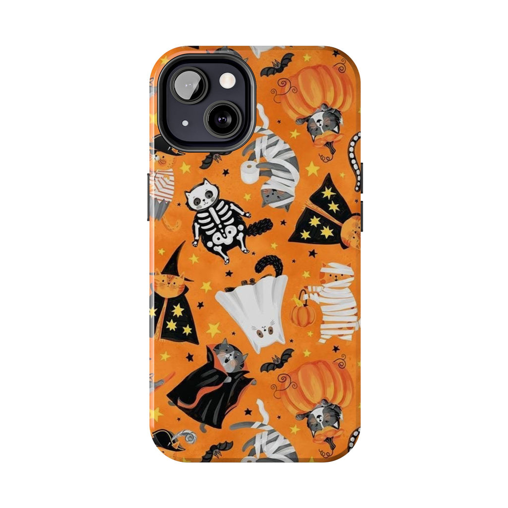 Spooky-Cat Halloween Tough Phone Case