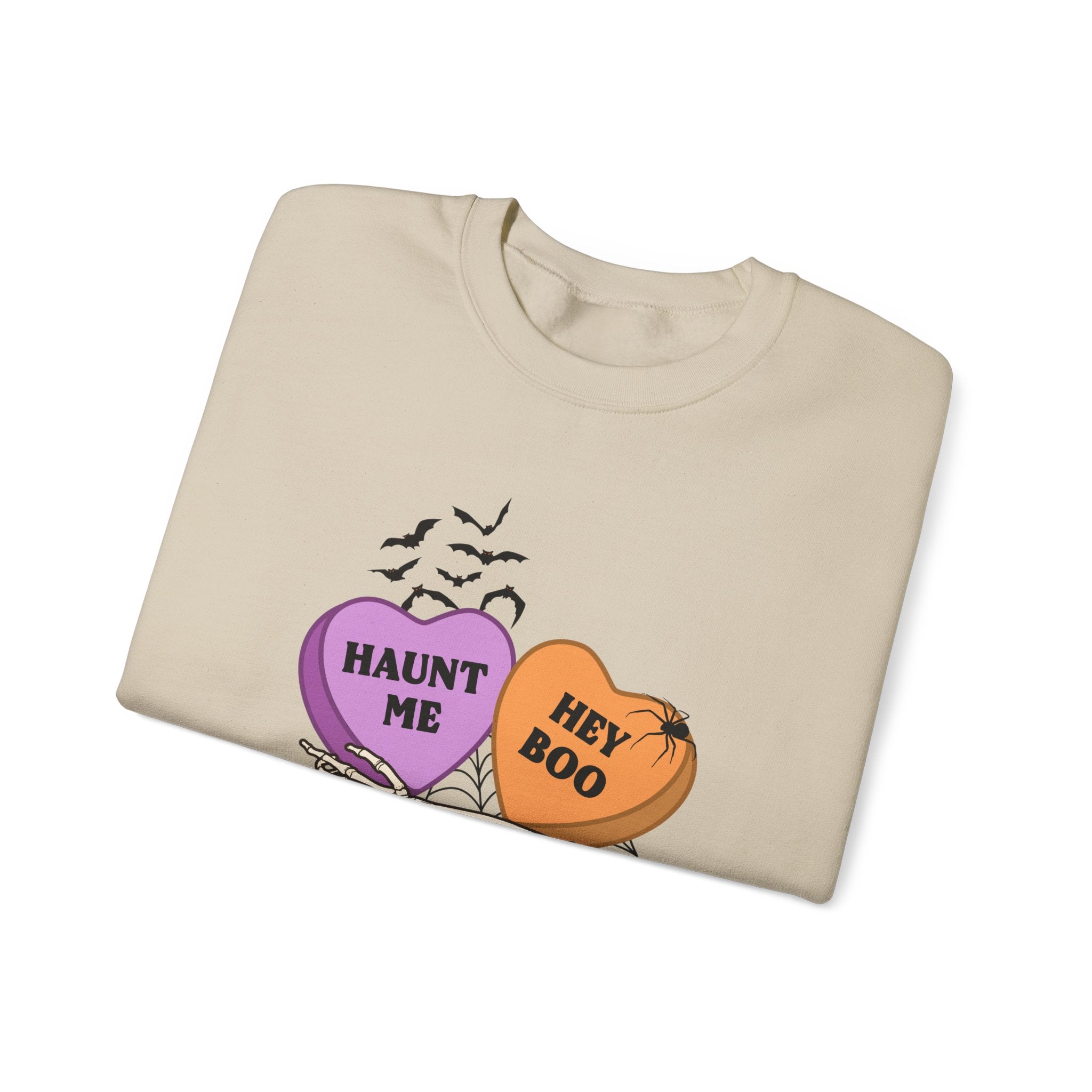 Halloween Candy Heart Crewneck Sweatshirt