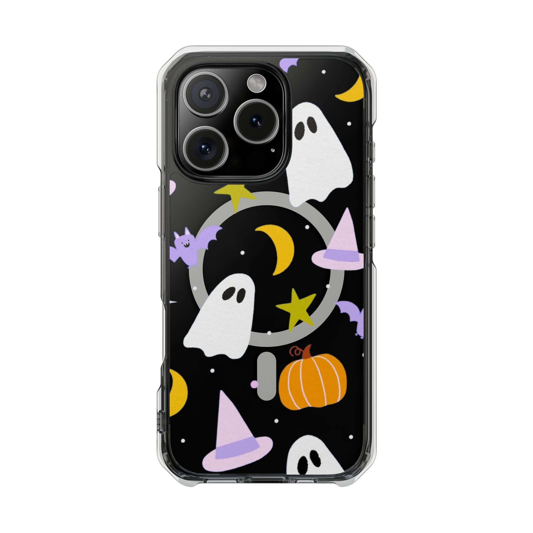 Ghost Transparent Background Magnetic Clear Impact Case