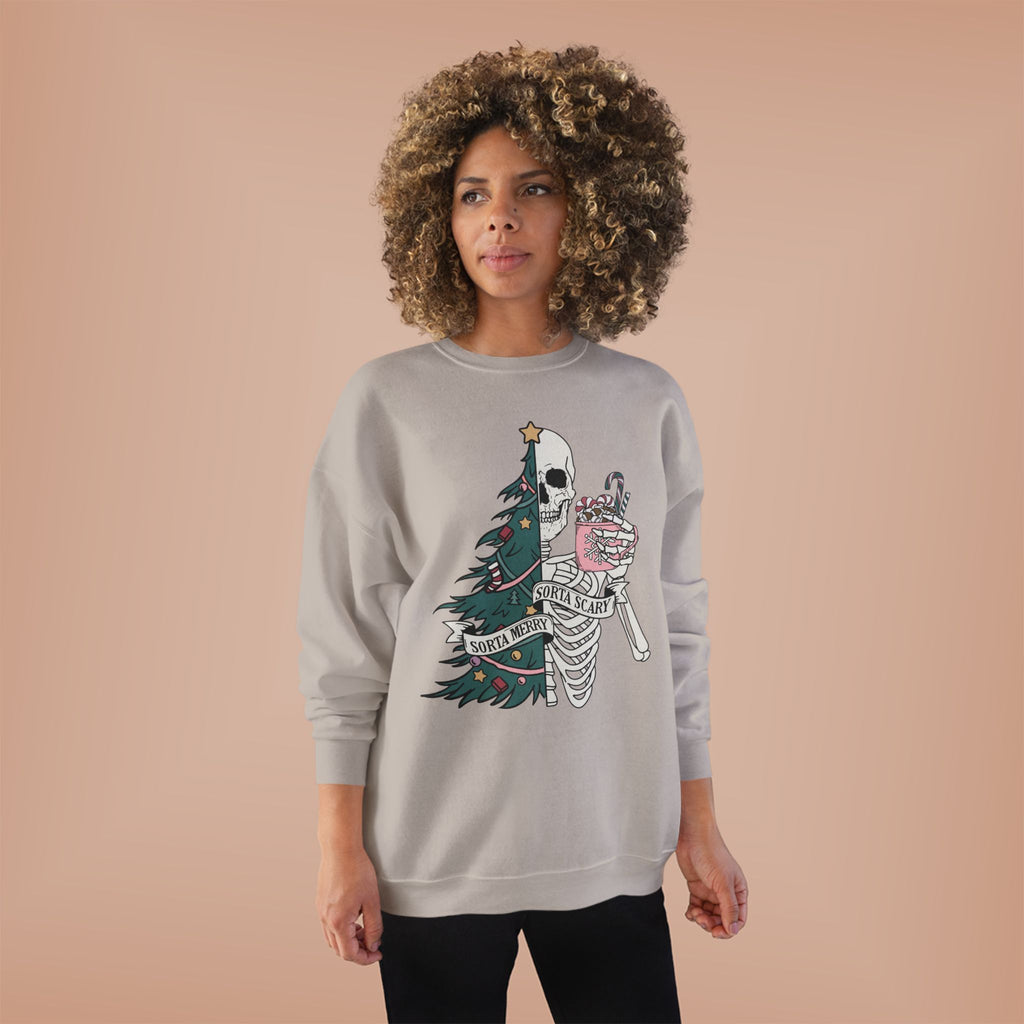 Grunge Christmas Crewneck Sweatshirt