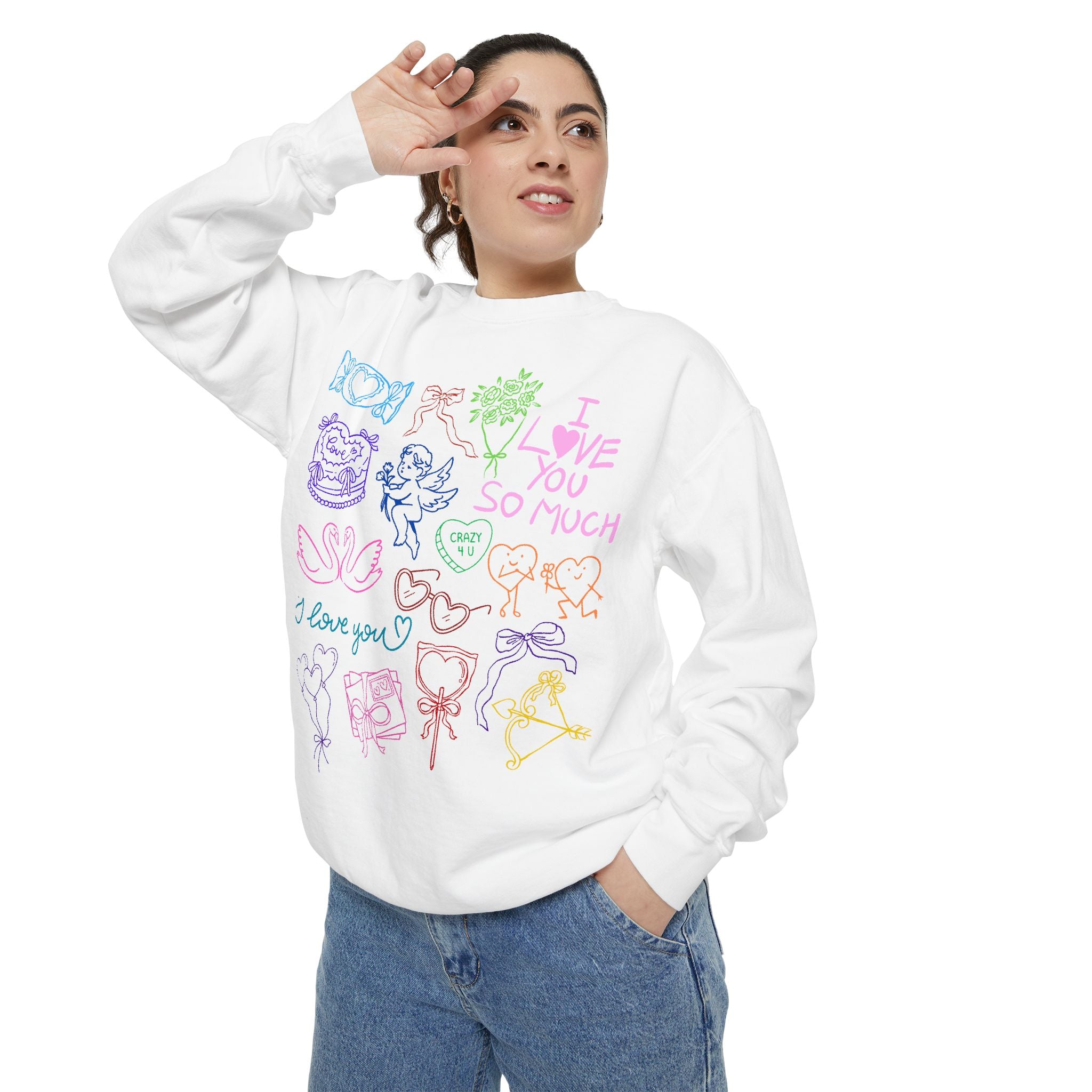 Valentine Doodles Sweatshirt