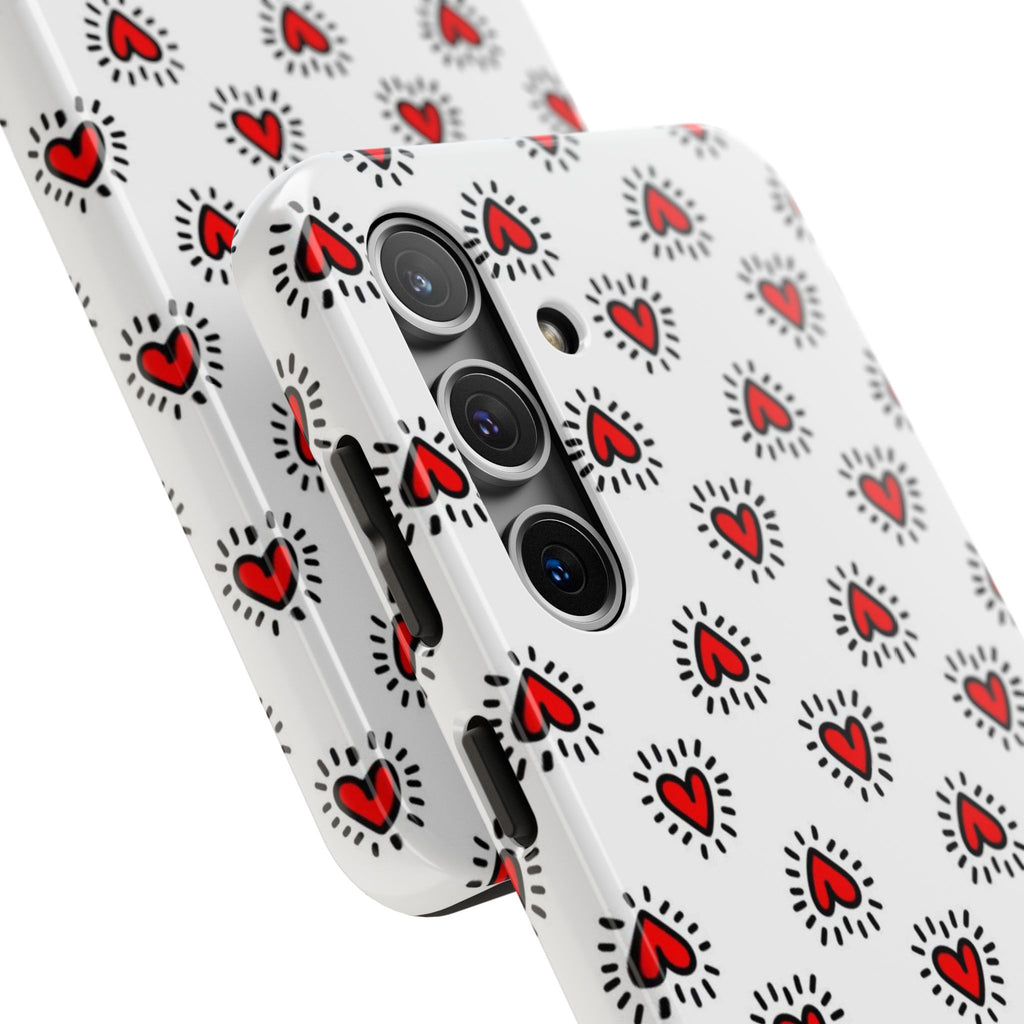 Heart Doodle Tough Phone Case