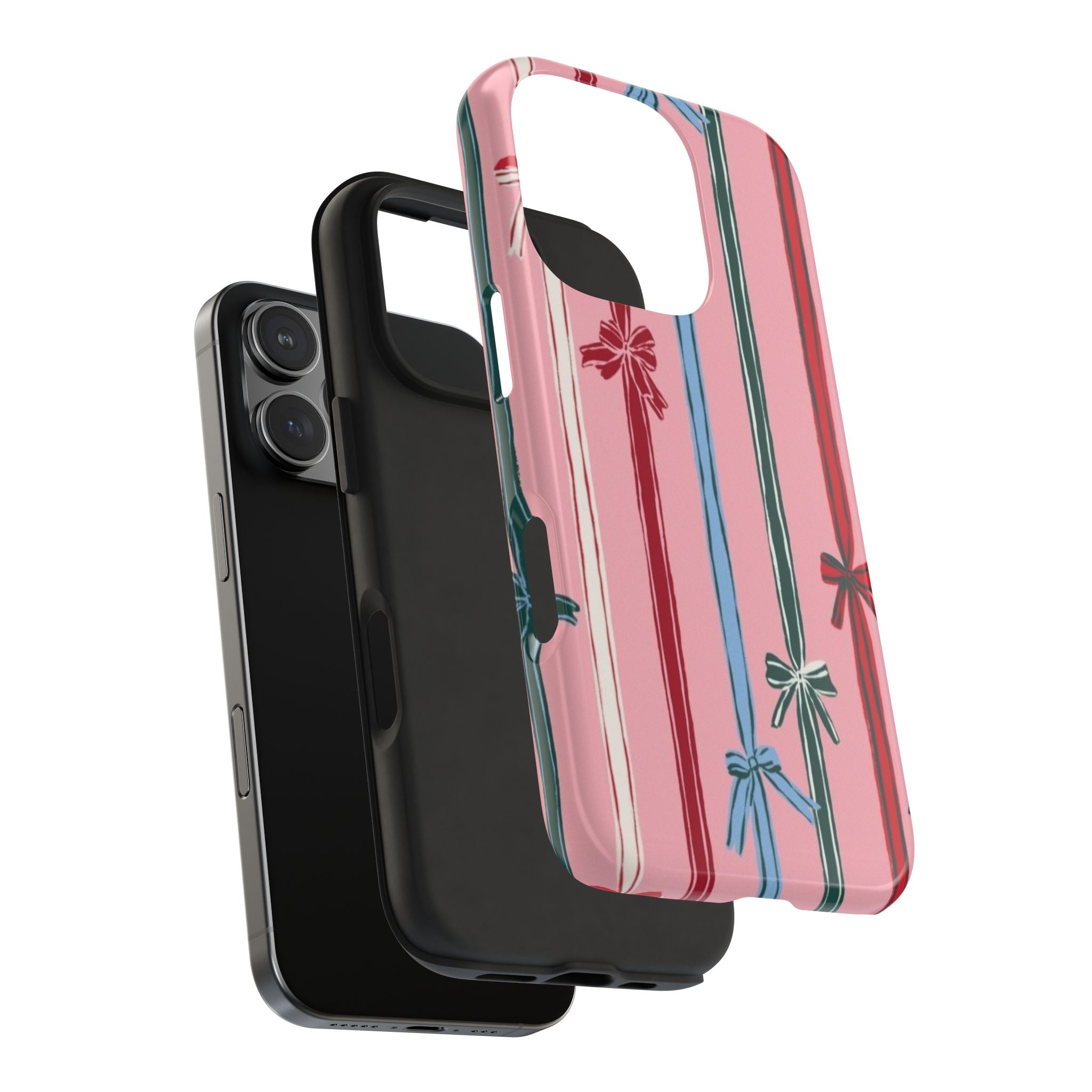 Holiday Bow Pattern Tough Phone Case