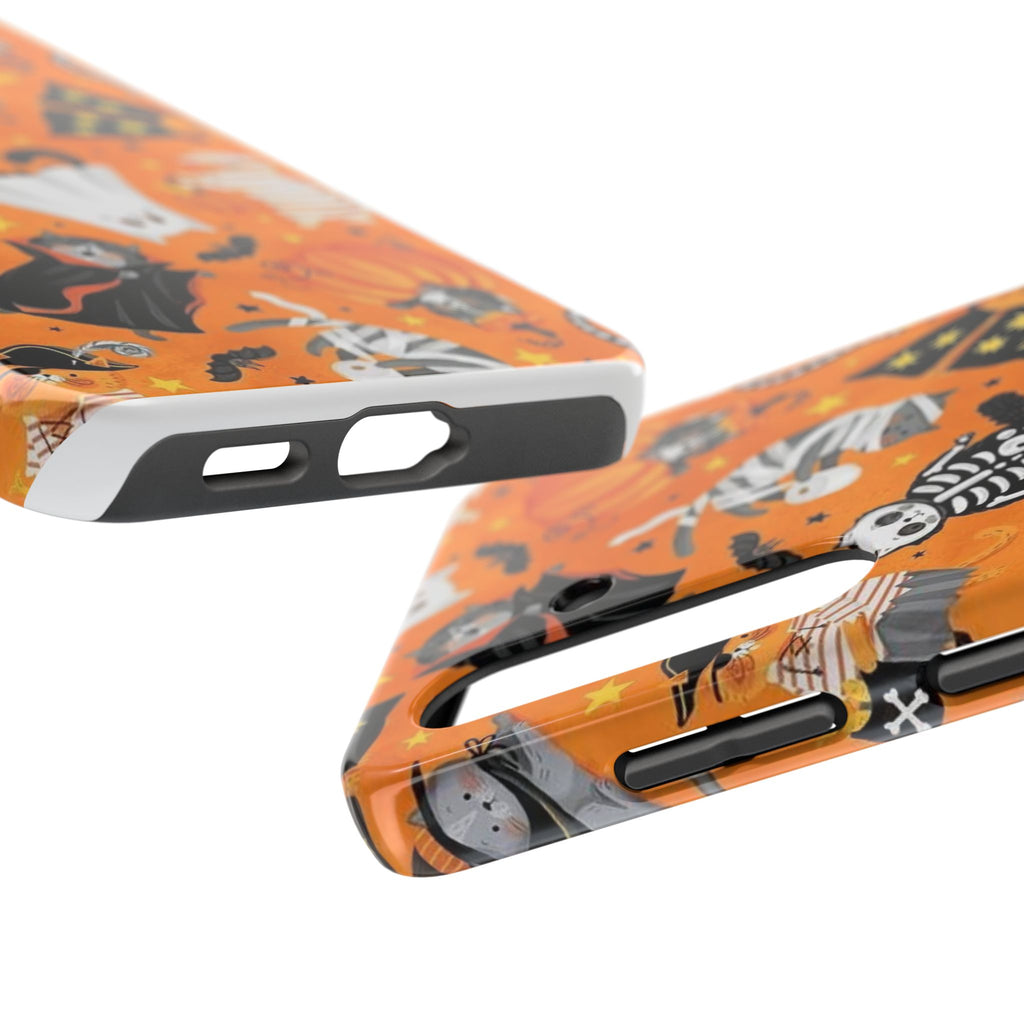 Spooky-Cat Halloween Tough Phone Case