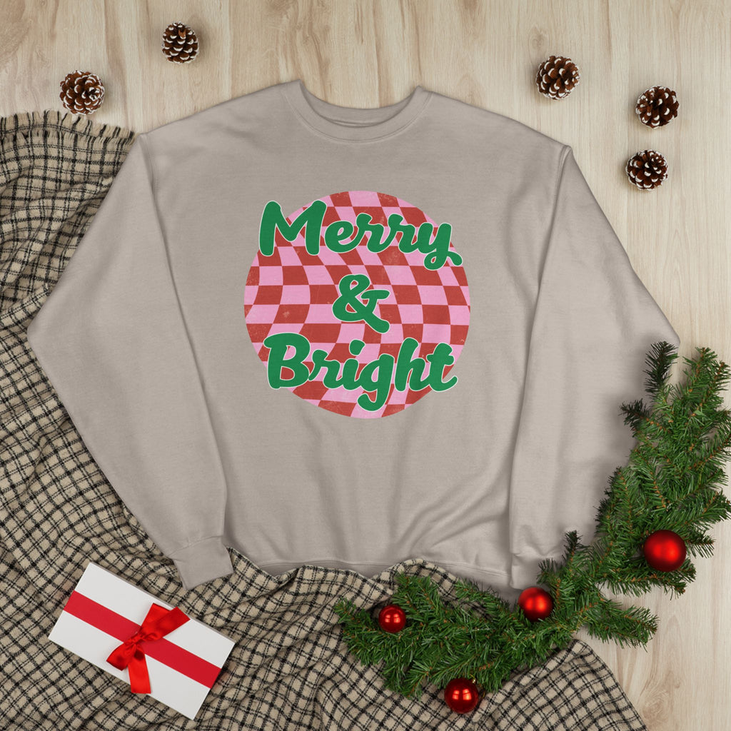 Merry & Bright Eco-Friendly Crewneck Sweatshirt