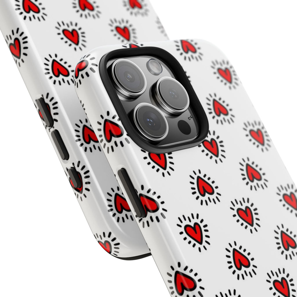 Heart Doodle Tough Phone Case