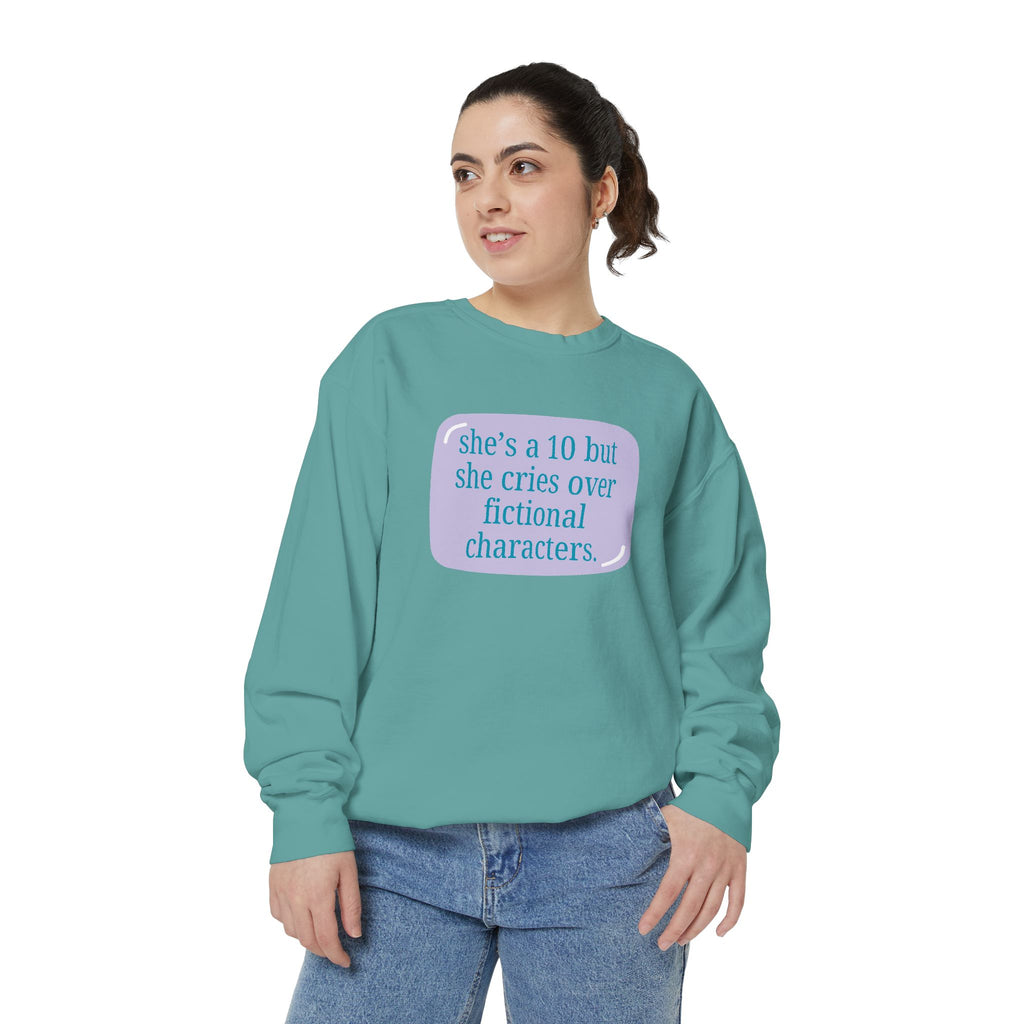 Book Girl Garment-Dyed Sweatshirt