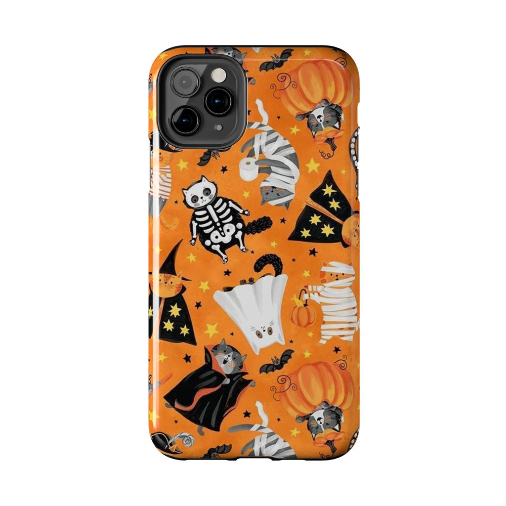 Spooky-Cat Halloween Tough Phone Case
