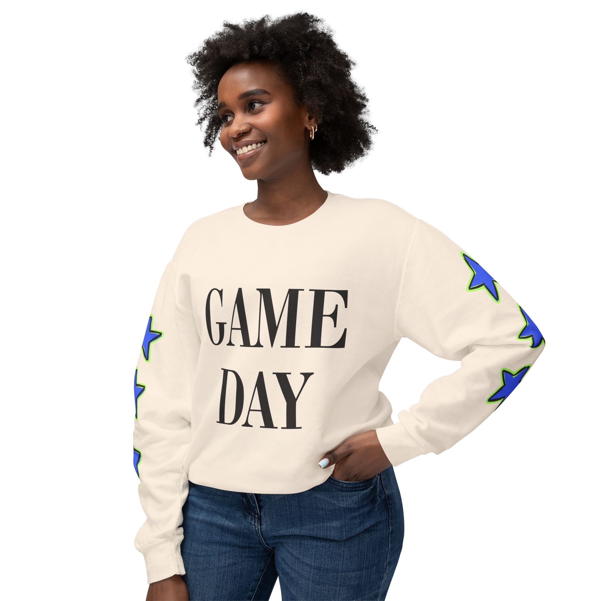 Game Day Unisex Lightweight Crewneck Sweatshirt