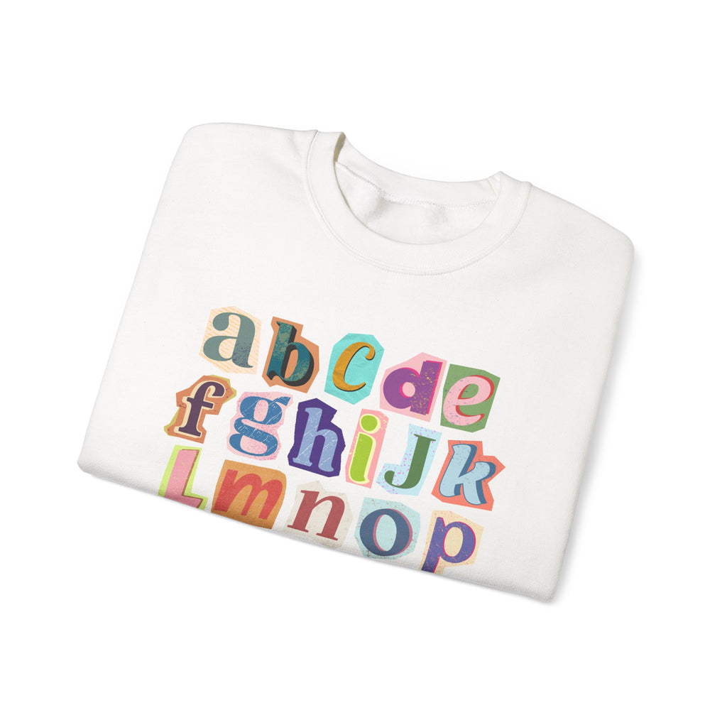 Colorful Alphabet Crewneck Sweatshirt