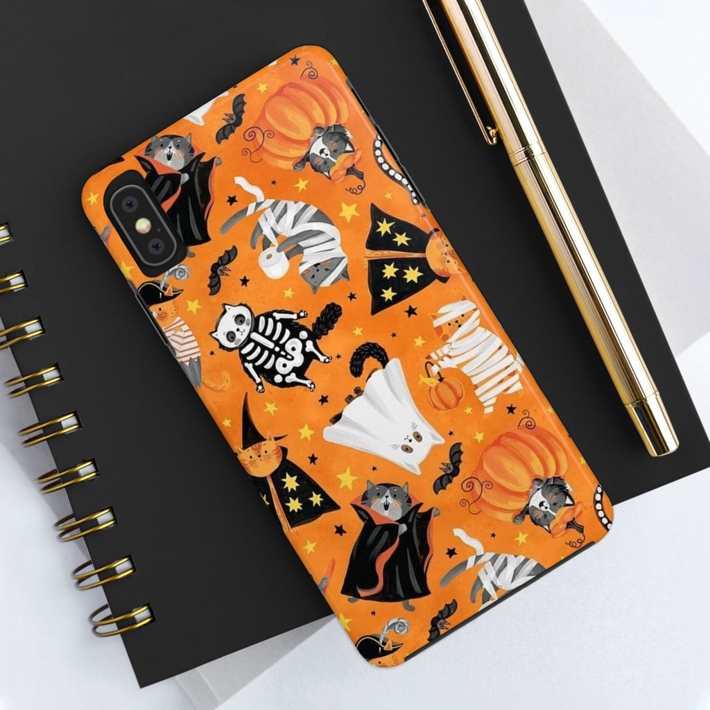Spooky-Cat Halloween Tough Phone Case