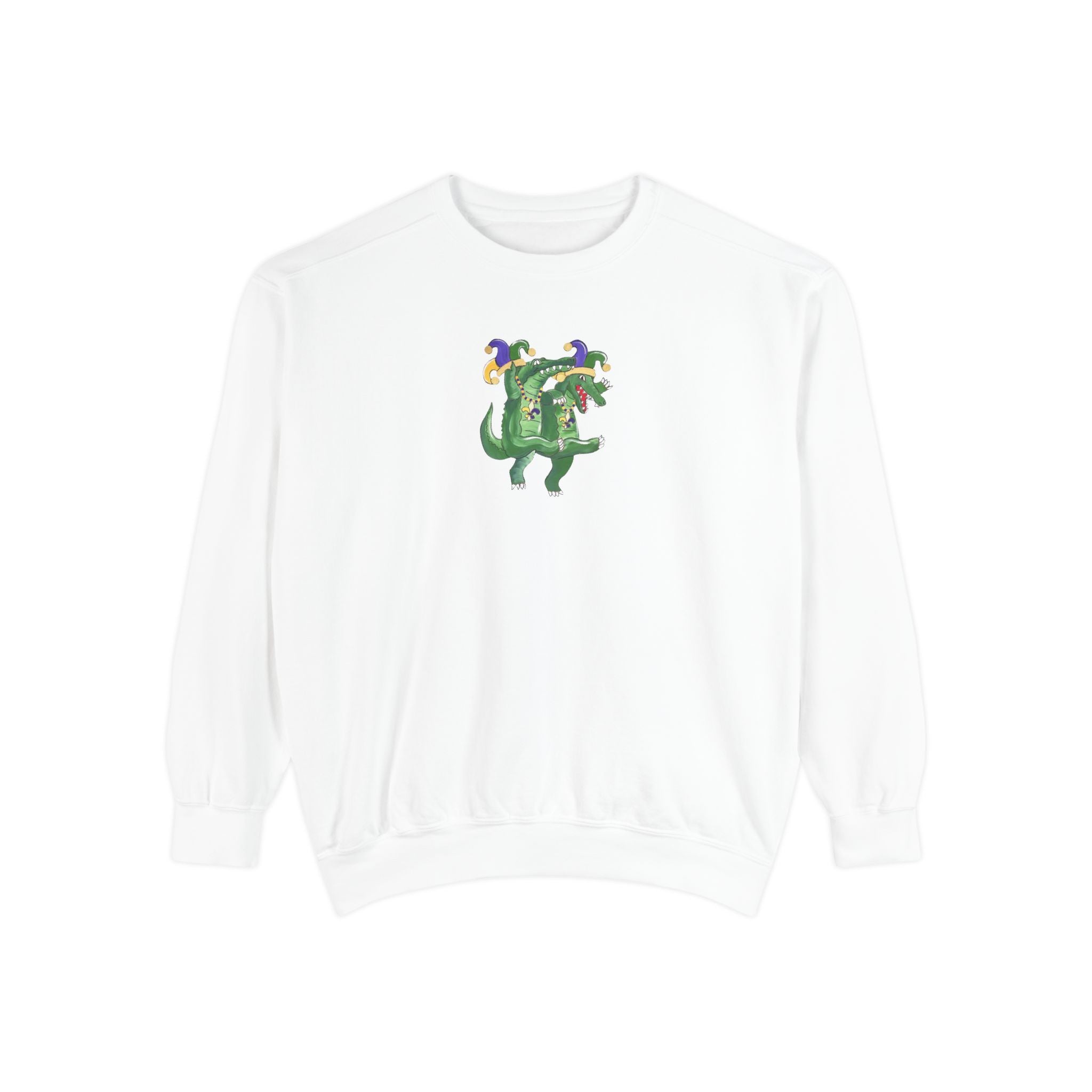 Mardi Gras Dancing Gator Crewneck Sweatshirt