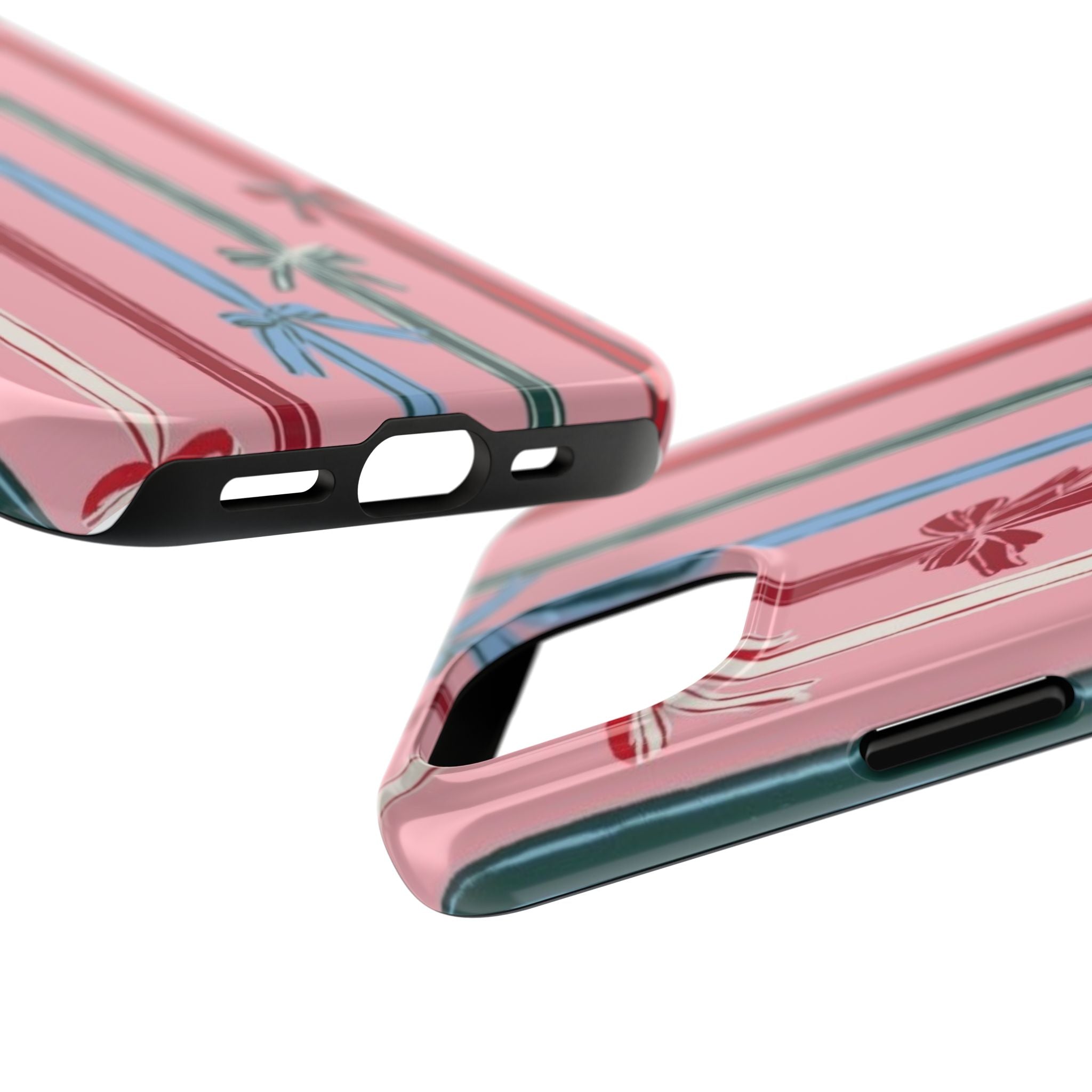 Holiday Bow Pattern Tough Phone Case