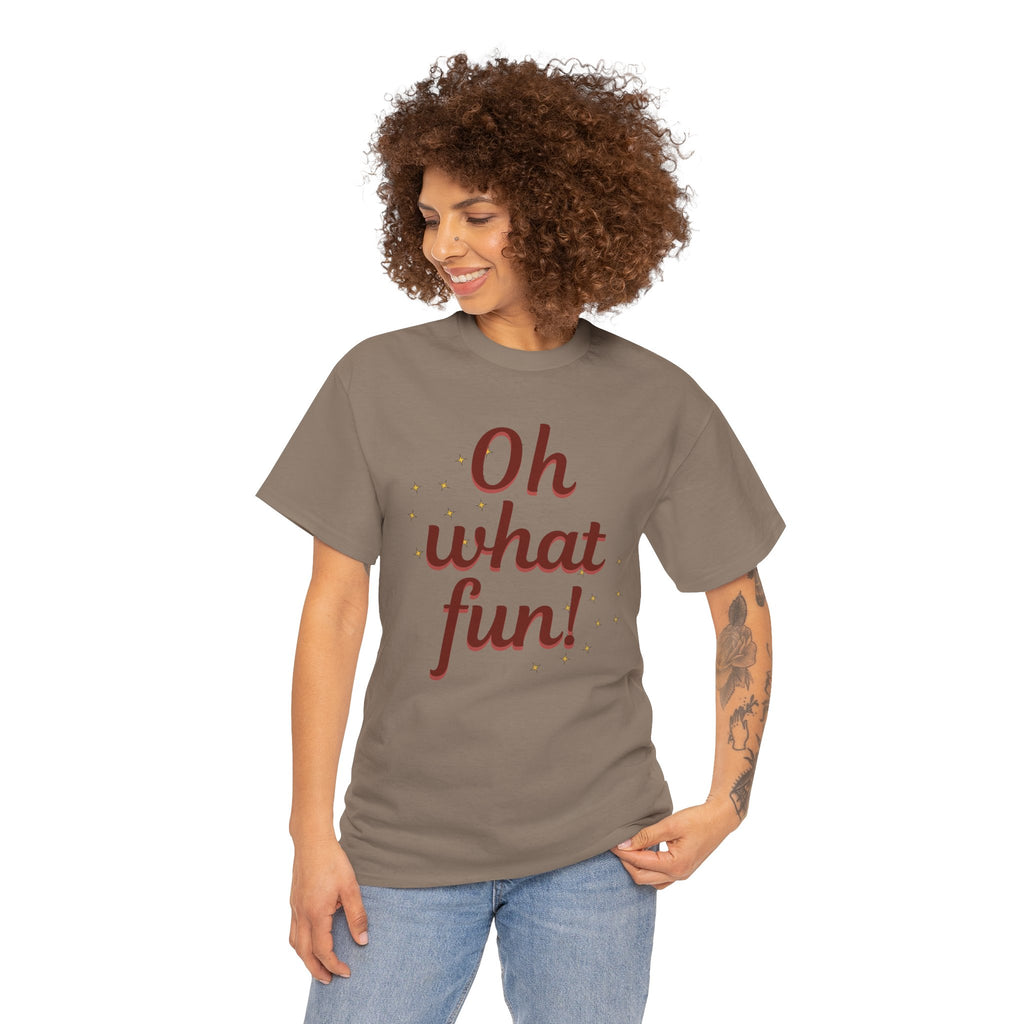 Oh What Fun Tee — Holiday Graphic Christmas T-Shirt