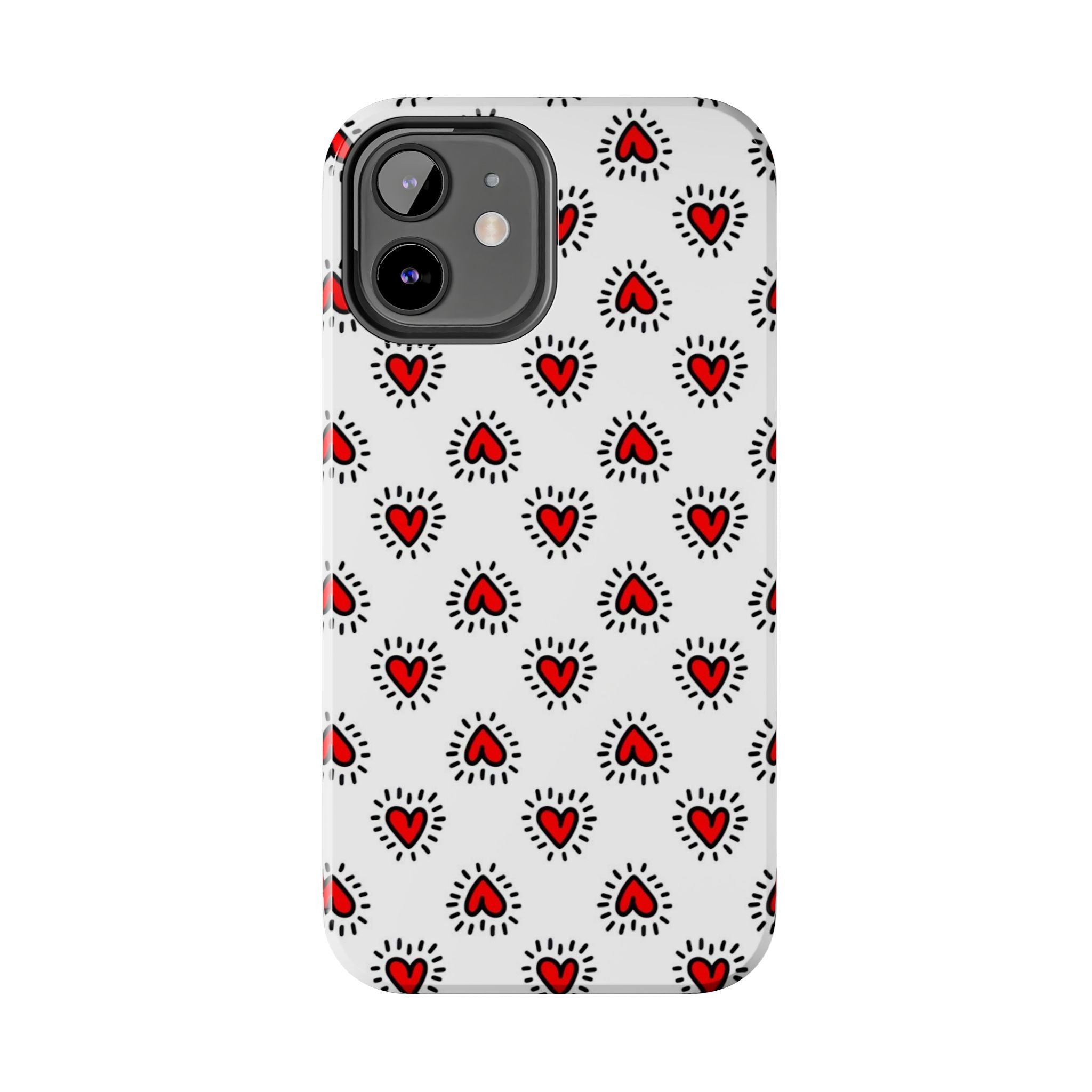 Heart Doodle Tough Phone Case
