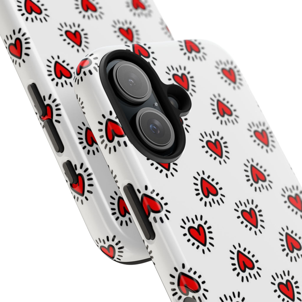 Heart Doodle Tough Phone Case