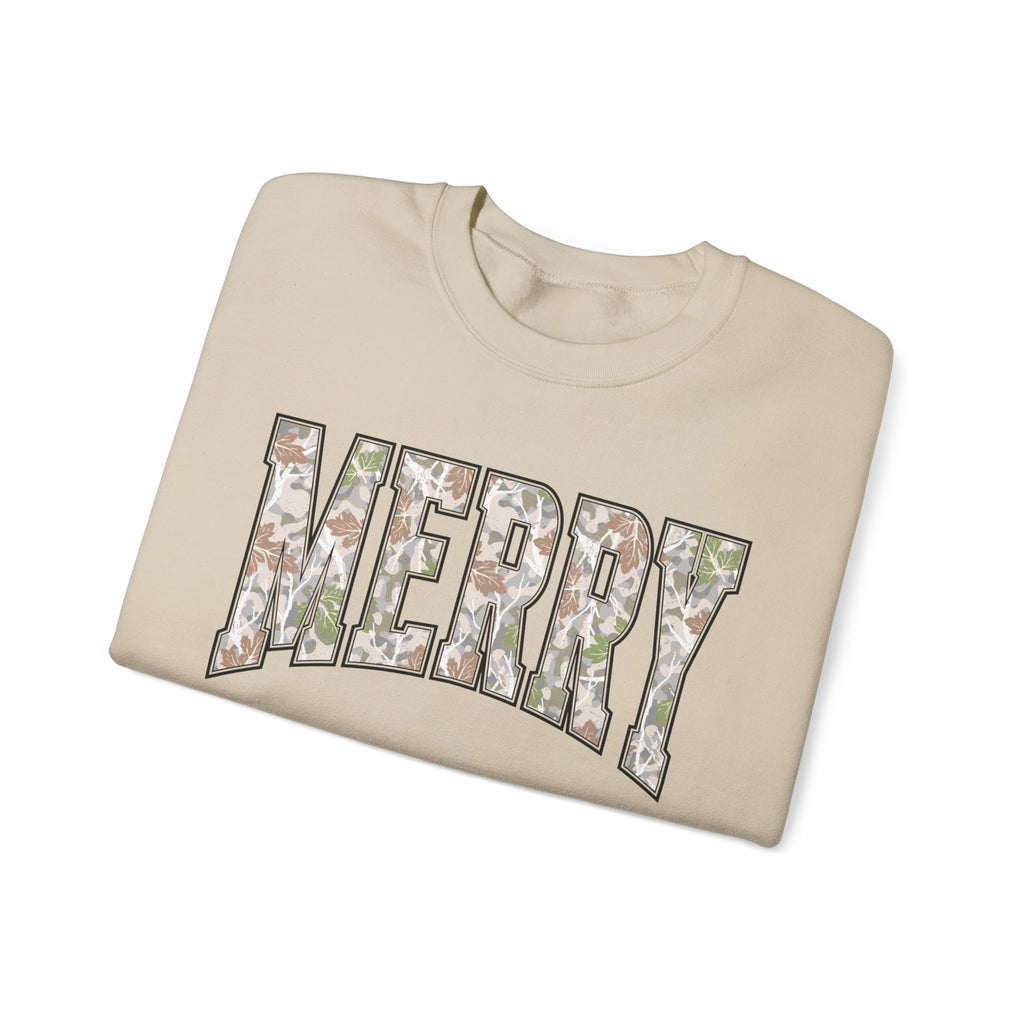 Merry Floral Crewneck Sweatshirt for the Holidays