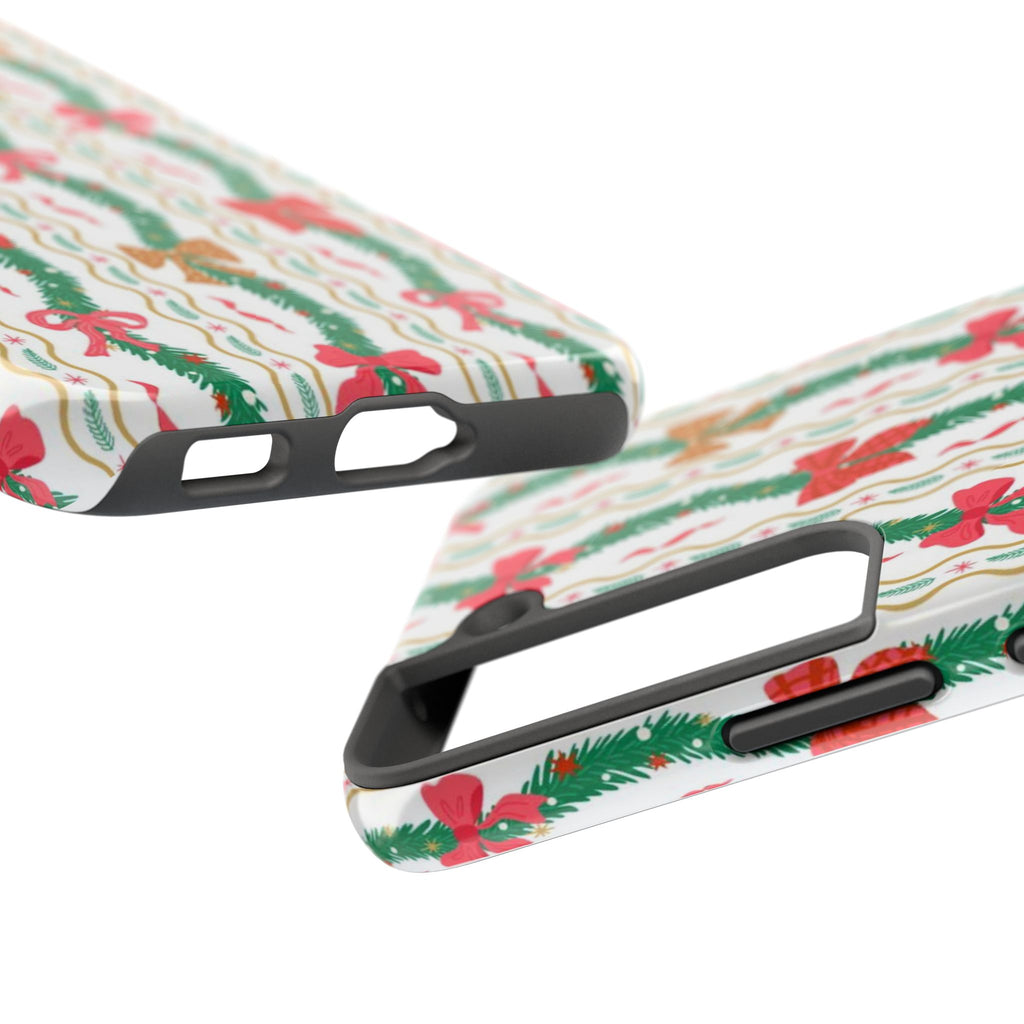 Festive Holiday Phone Cases with Cheerful Bows