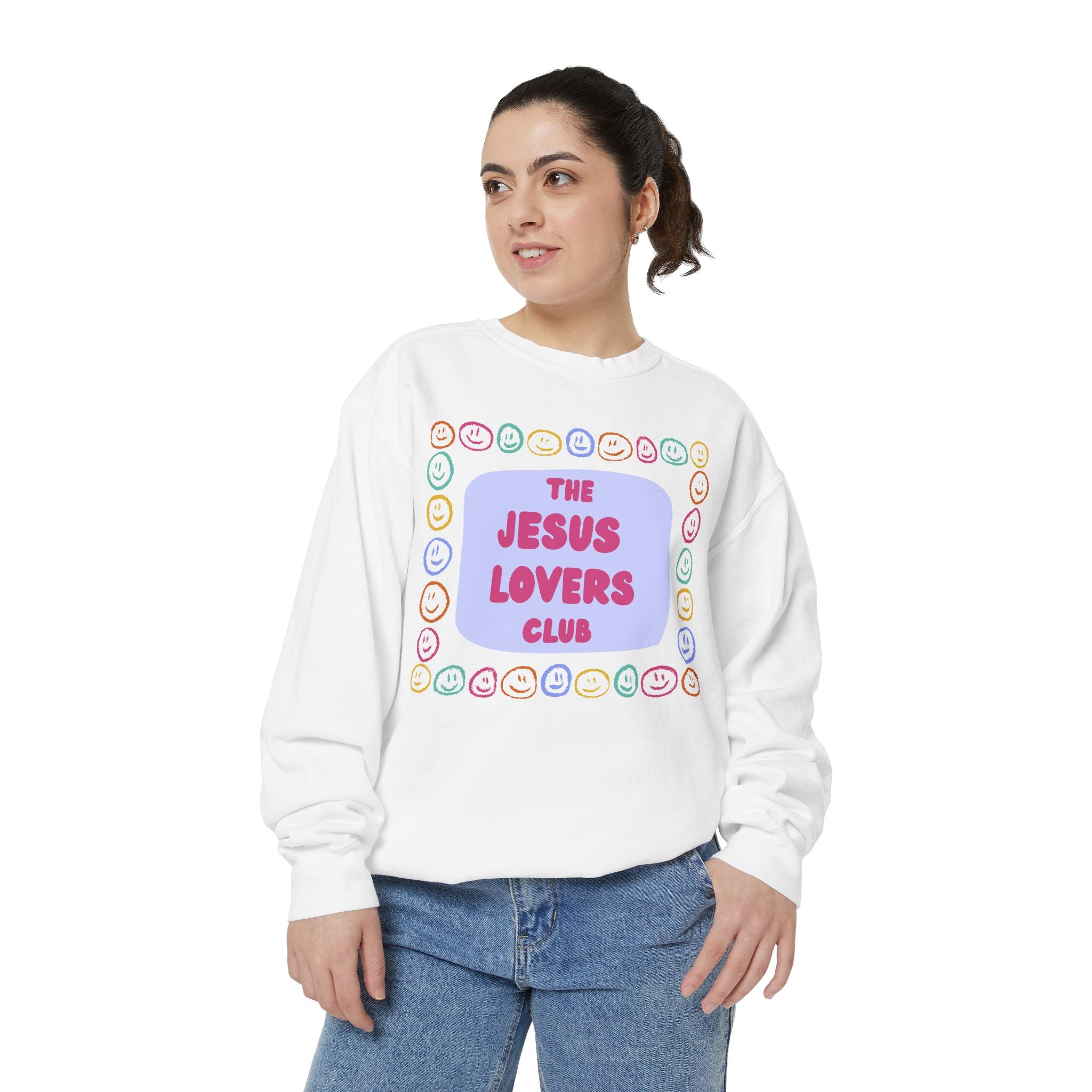 Jesus Lovers Club Garment-Dyed Sweatshirt
