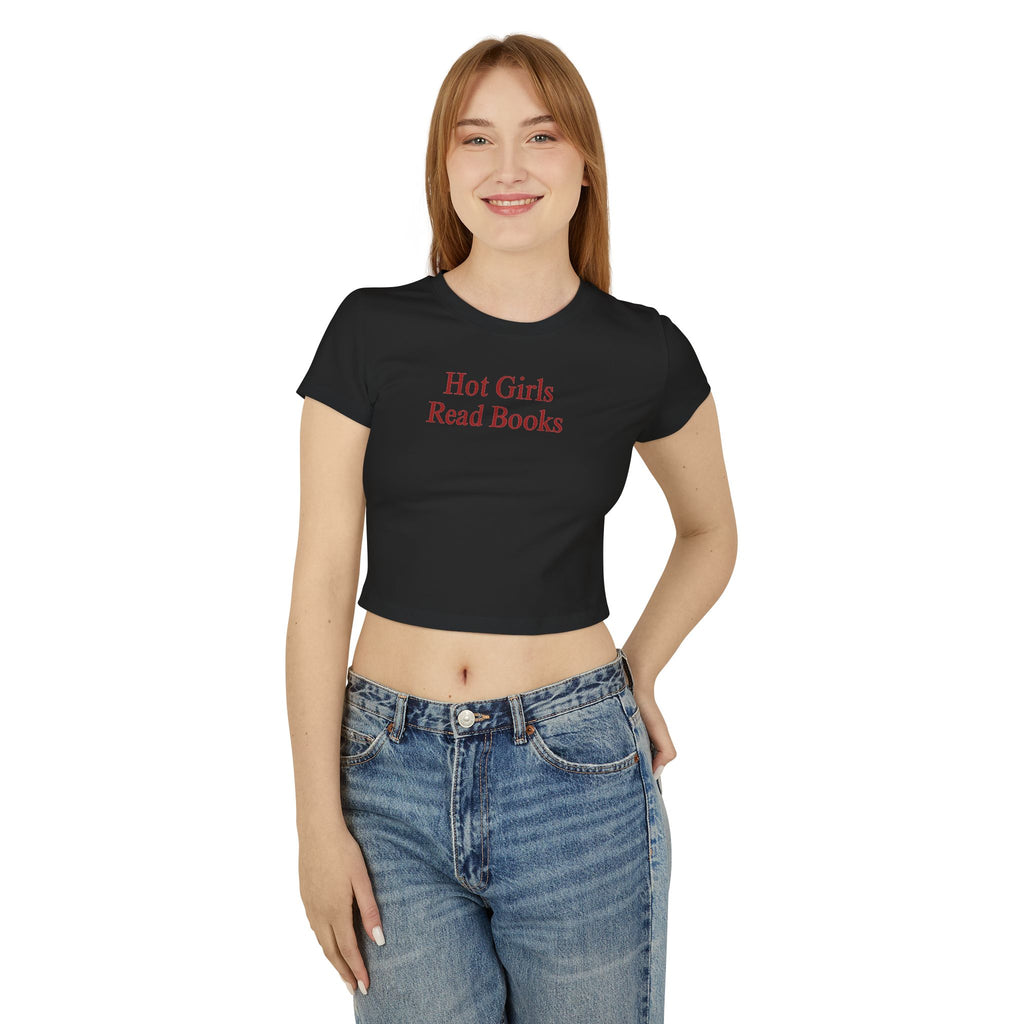 Hot Girls Read Books Women's Baby Tee