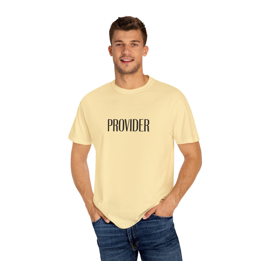 Provider Unisex Garment-Dyed T-shirt, Casual Tee