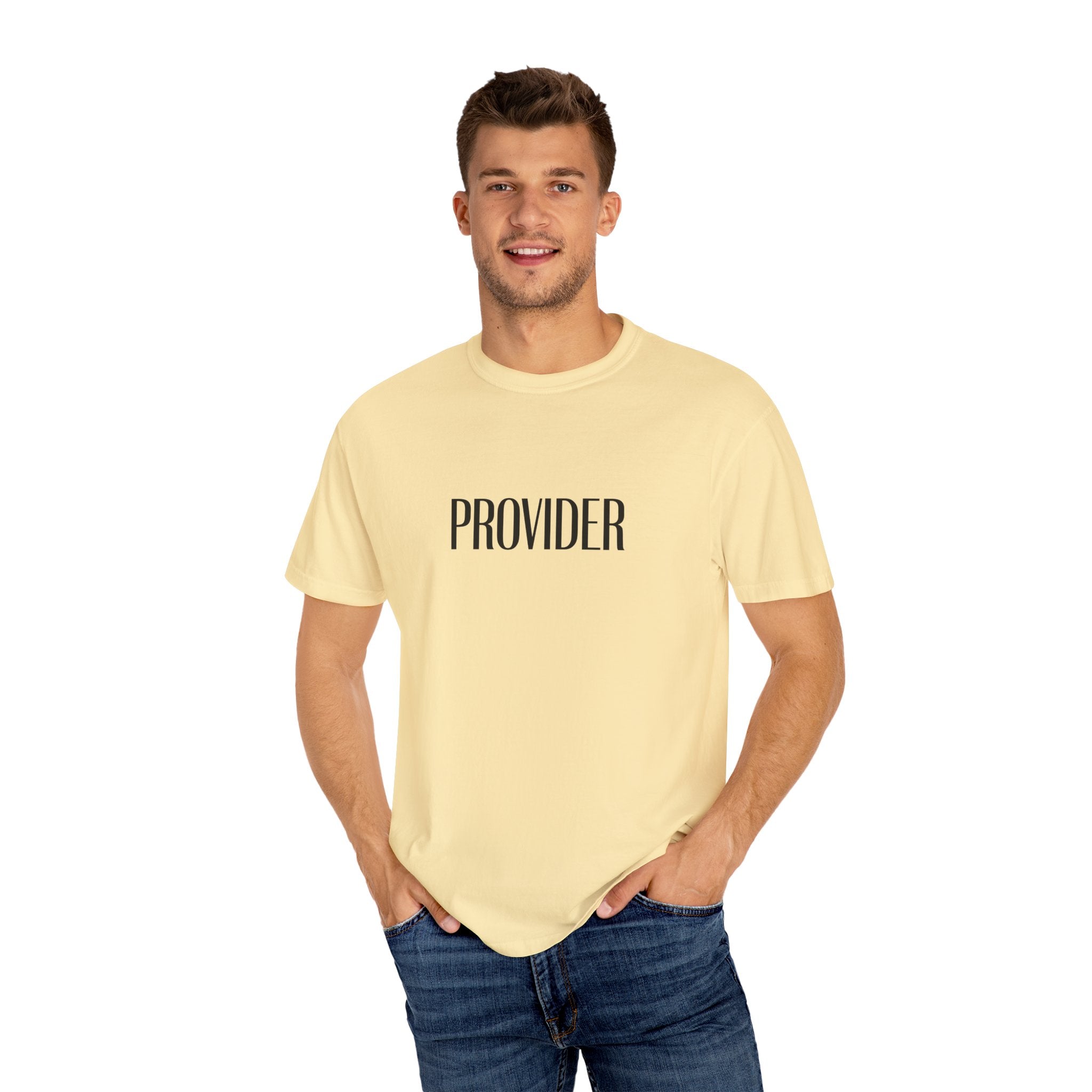 Provider Unisex Garment-Dyed T-shirt, Casual Tee