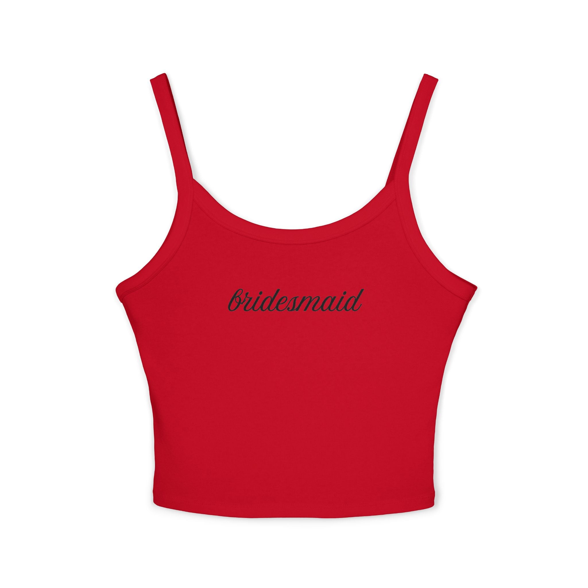 Bridesmaid Spaghetti Strap Tank Top