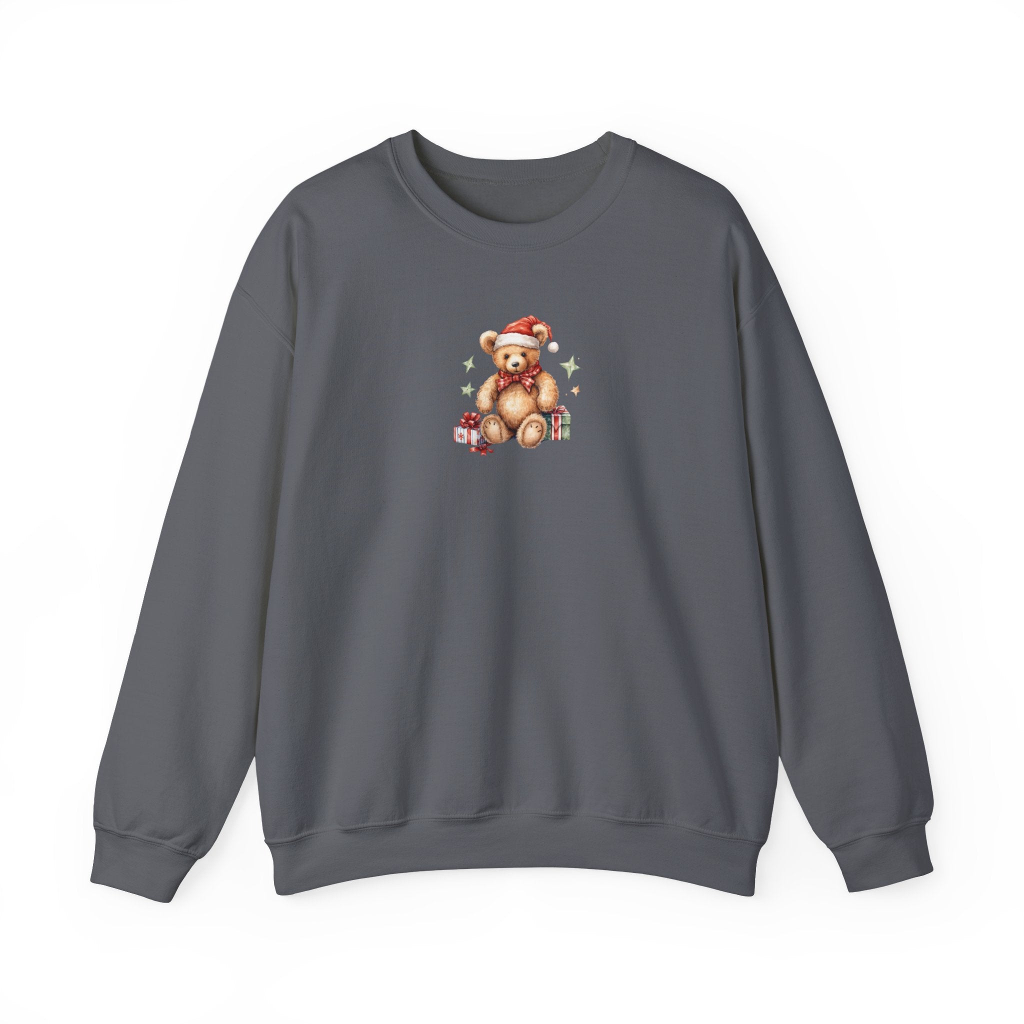 Christmas Teddy Sweatshirt – Cute Santa Bear Holiday Crewneck