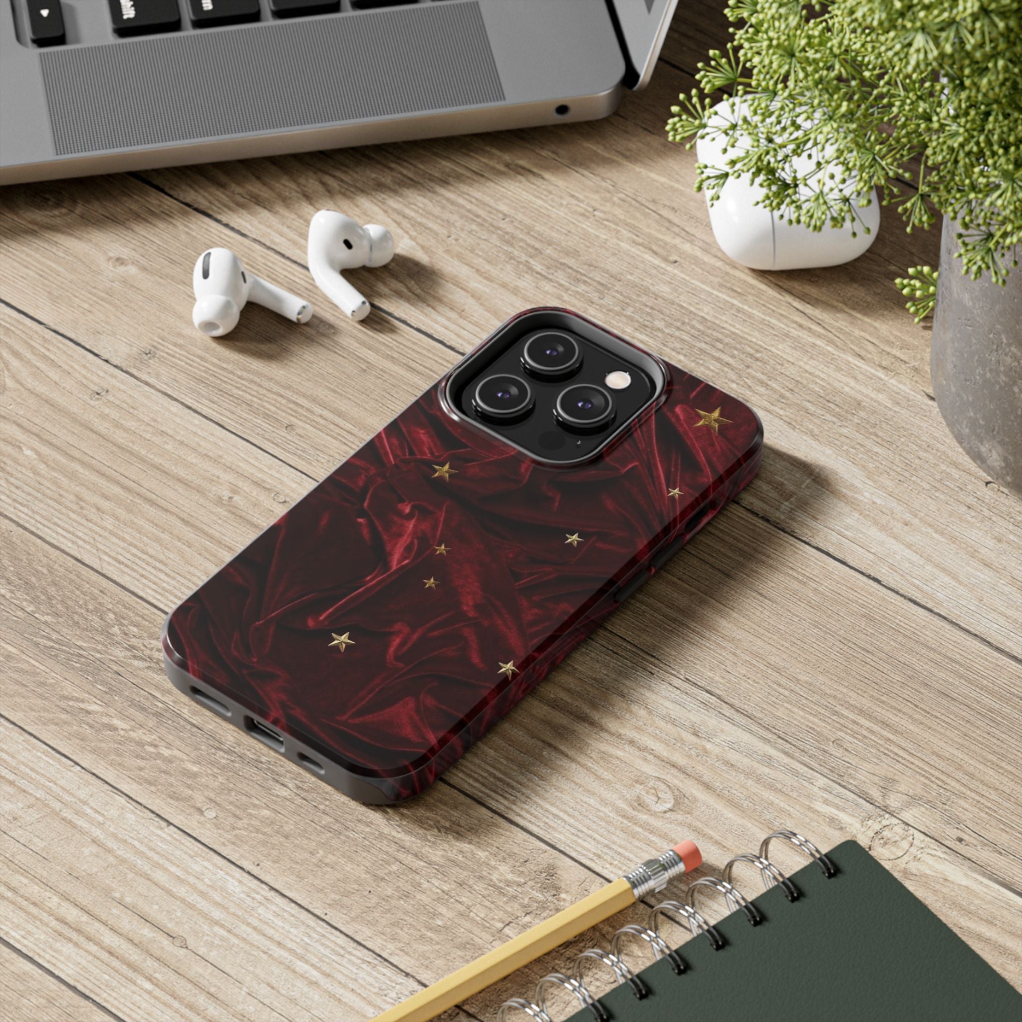Holiday Velvet Star Tough Phone Case