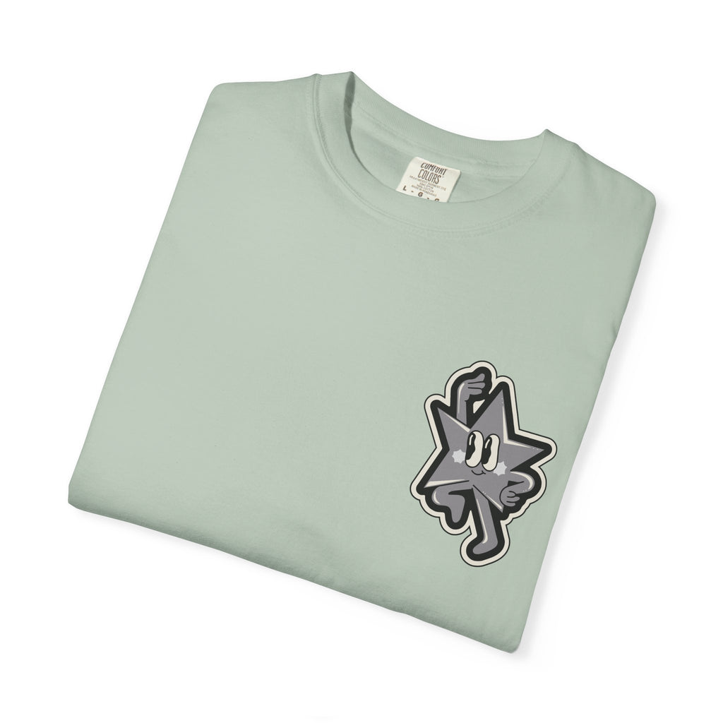 Garment-Dyed T-Shirt with 'Saved By Grace' Design