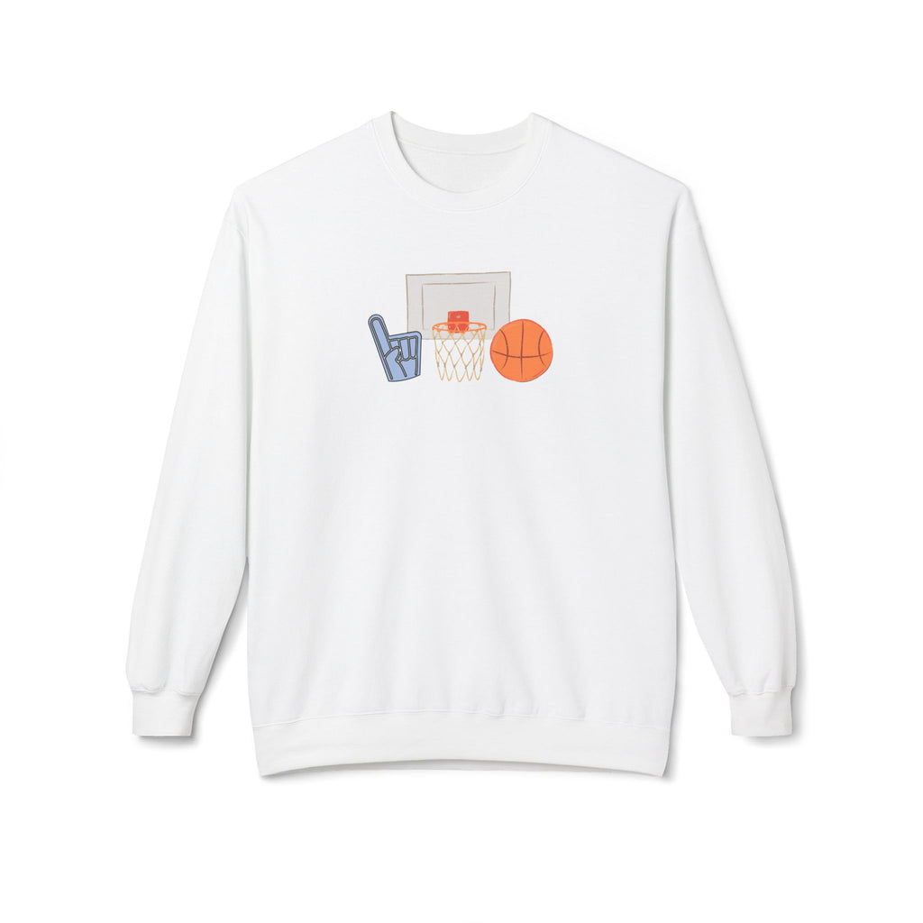 Basketball Fan Crewneck Sweatshirt - Unisex Softstyle Fleece