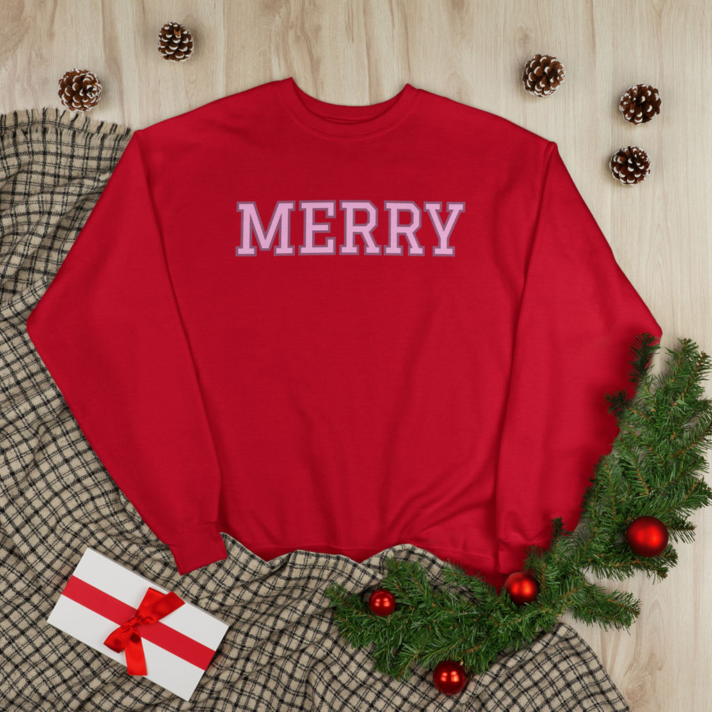 Merry Holiday Eco-Friendly Crewneck Sweatshirt