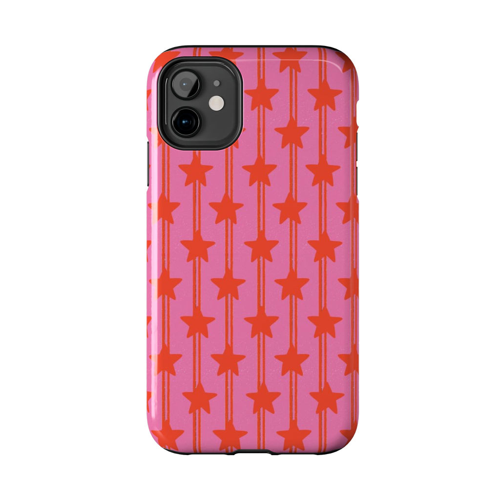 Pink Star Stripe Tough Phone Case
