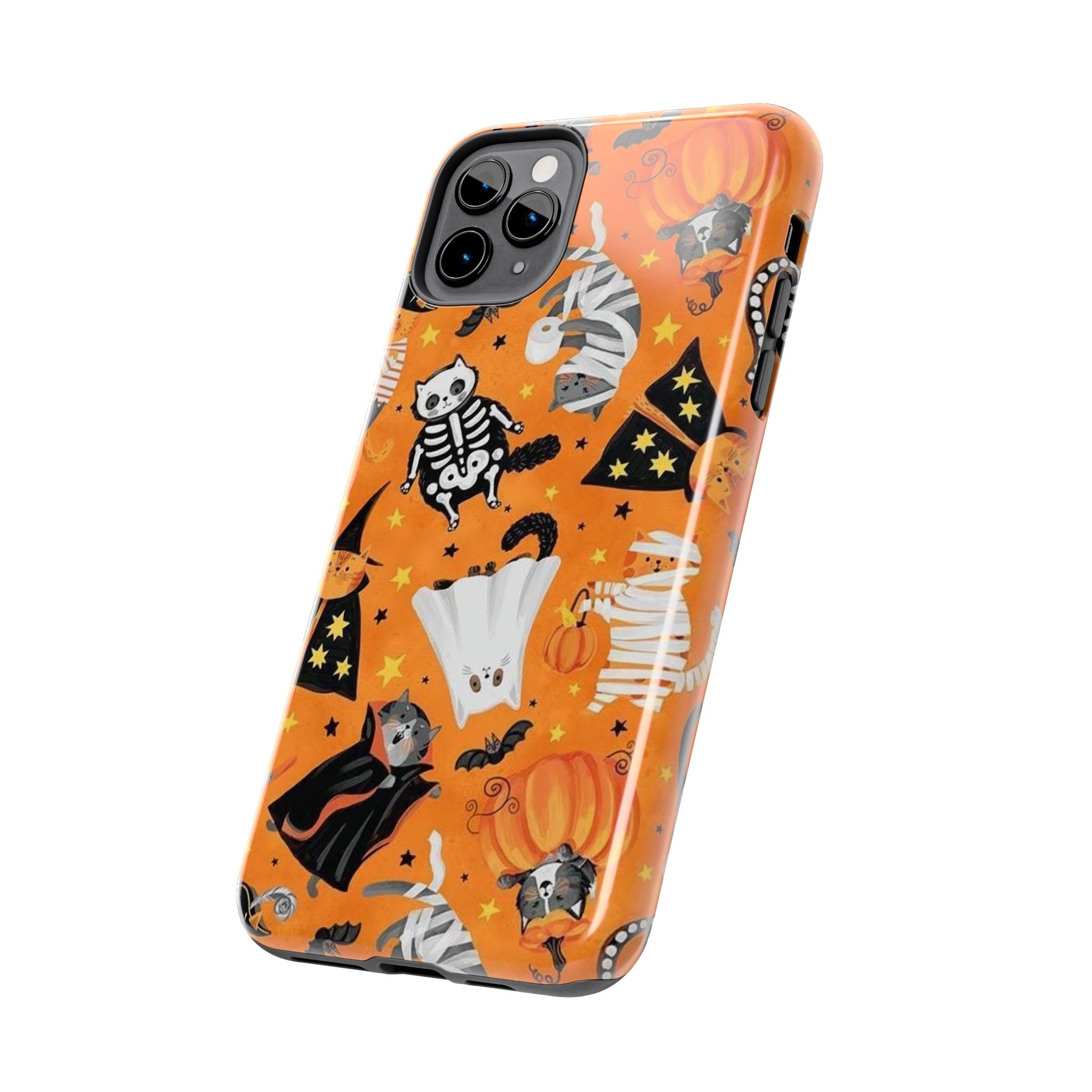 Spooky-Cat Halloween Tough Phone Case