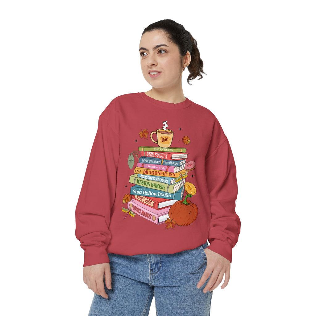 Gilmore Girls Book Girl Garment-Dyed Sweatshirt