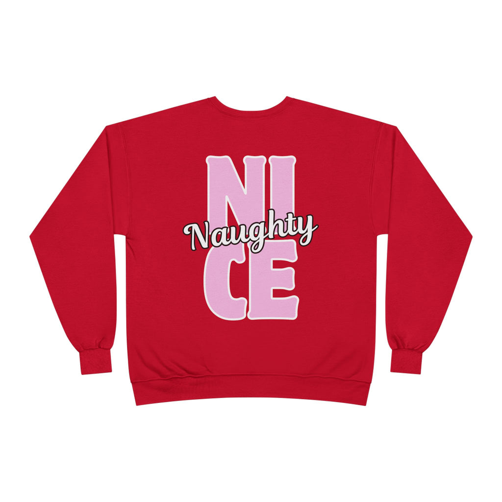 Festive Crewneck Sweatshirt -"Naughty & Nice"