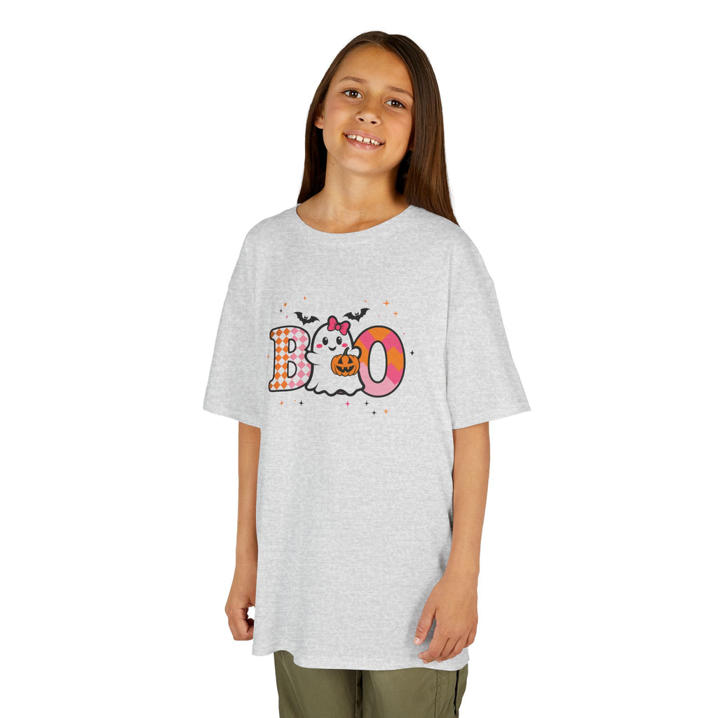Girls Halloween Boo Ghost Tee