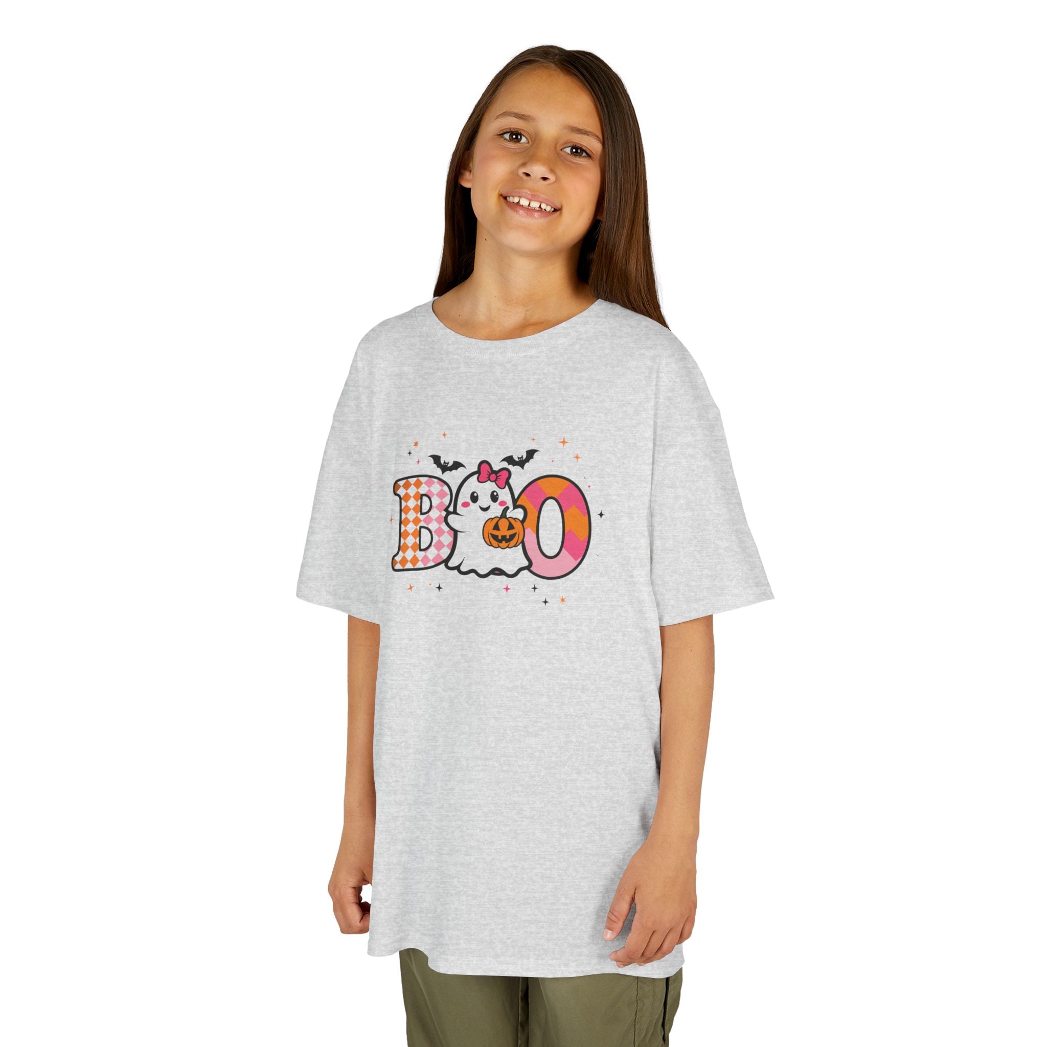 Girls Halloween Boo Ghost Tee