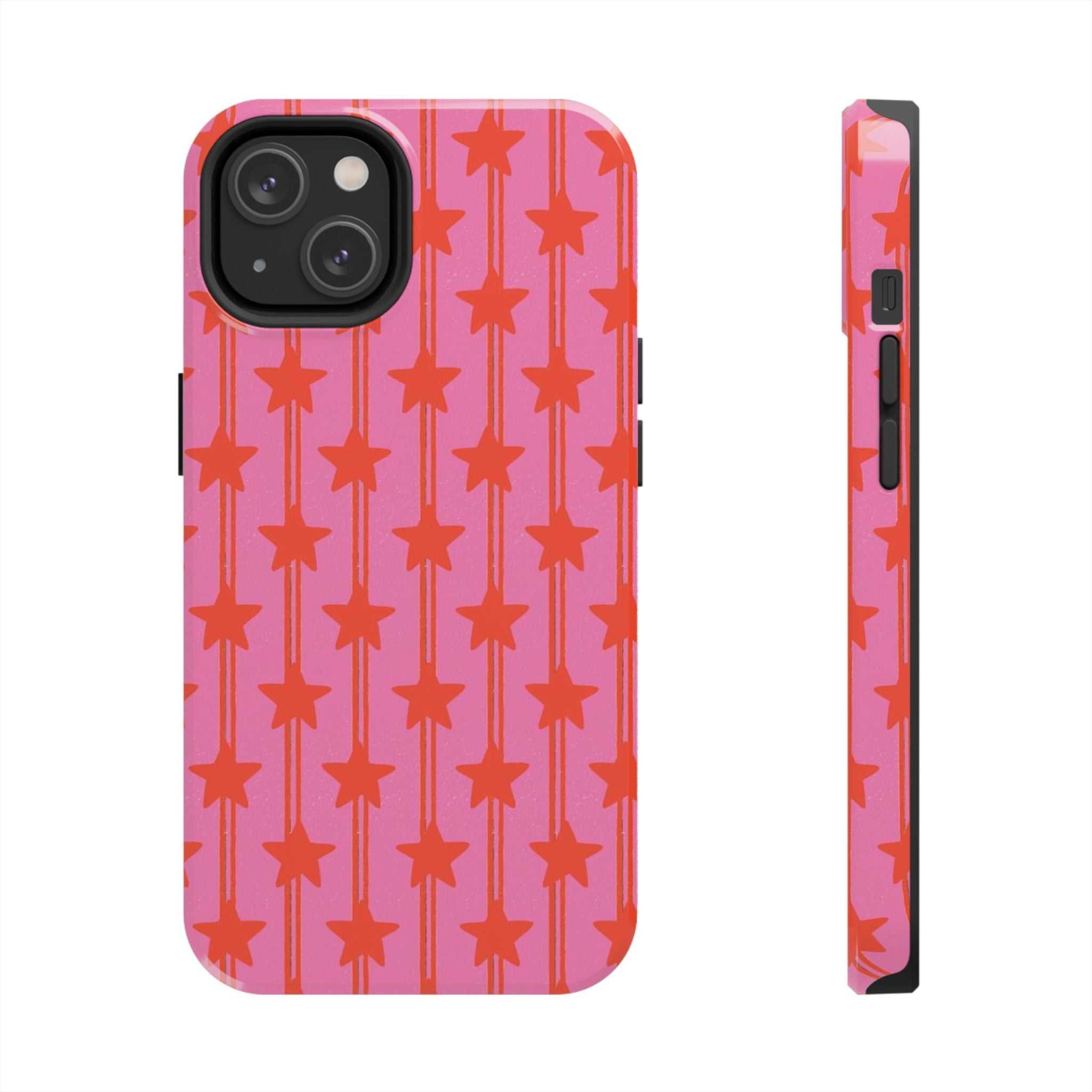 Pink Star Stripe Tough Phone Case
