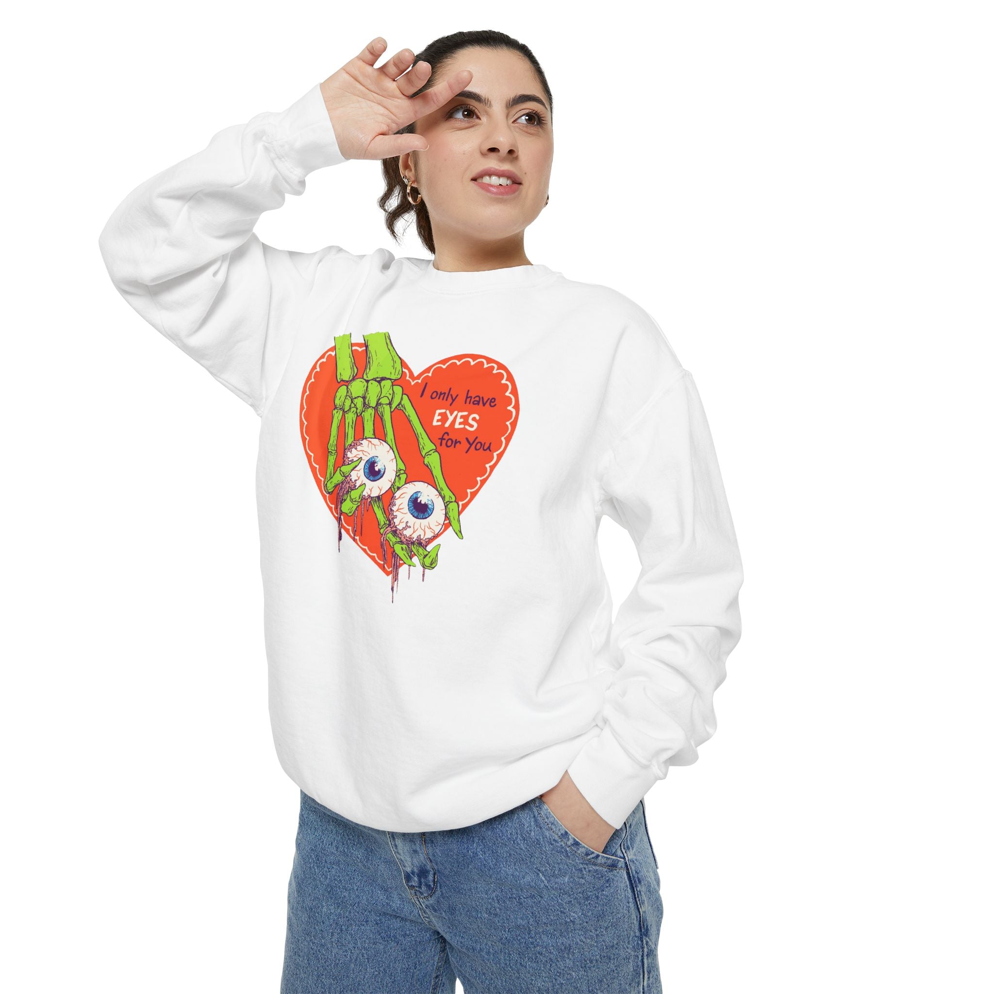 Zombie Hand Heart Sweatshirt