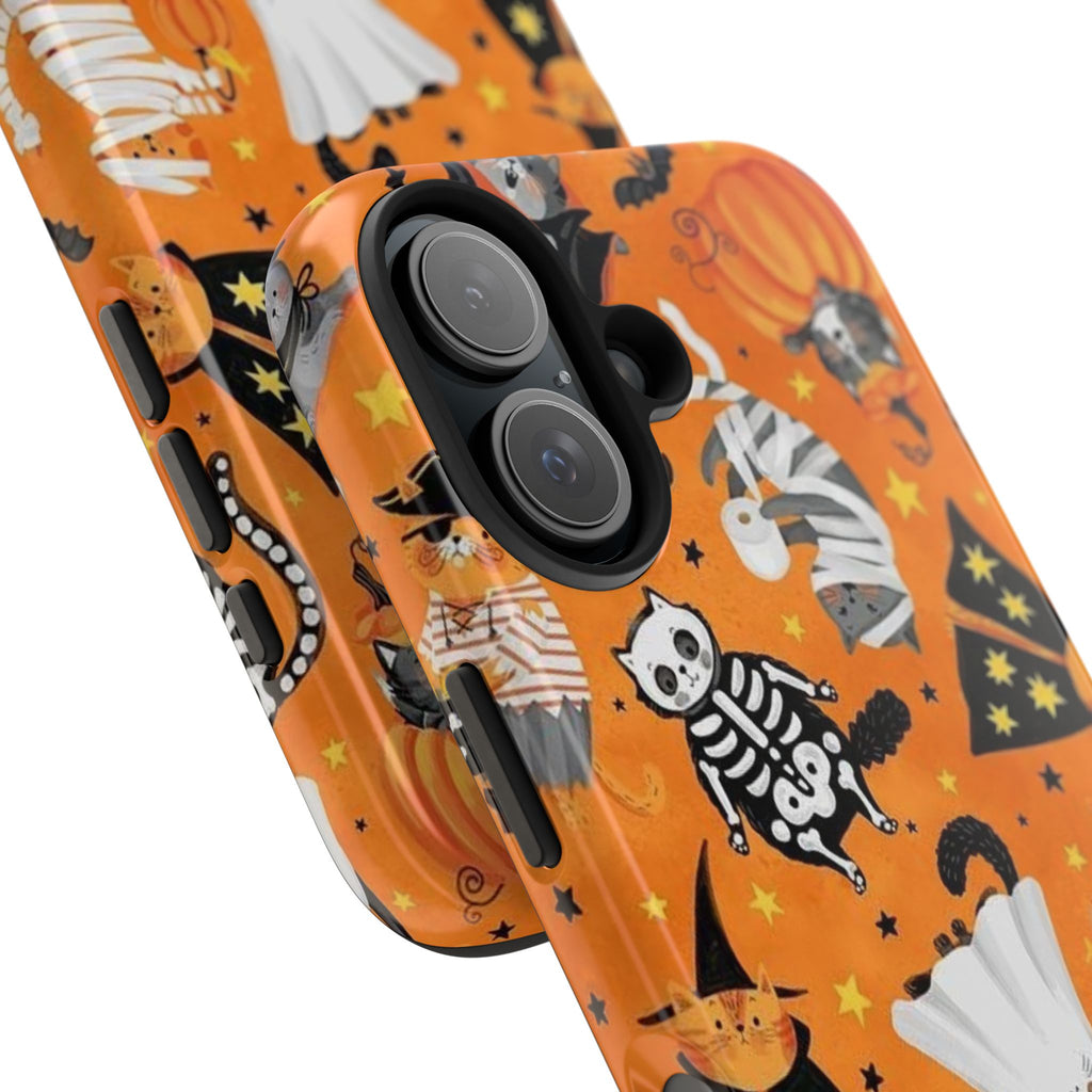 Spooky-Cat Halloween Tough Phone Case