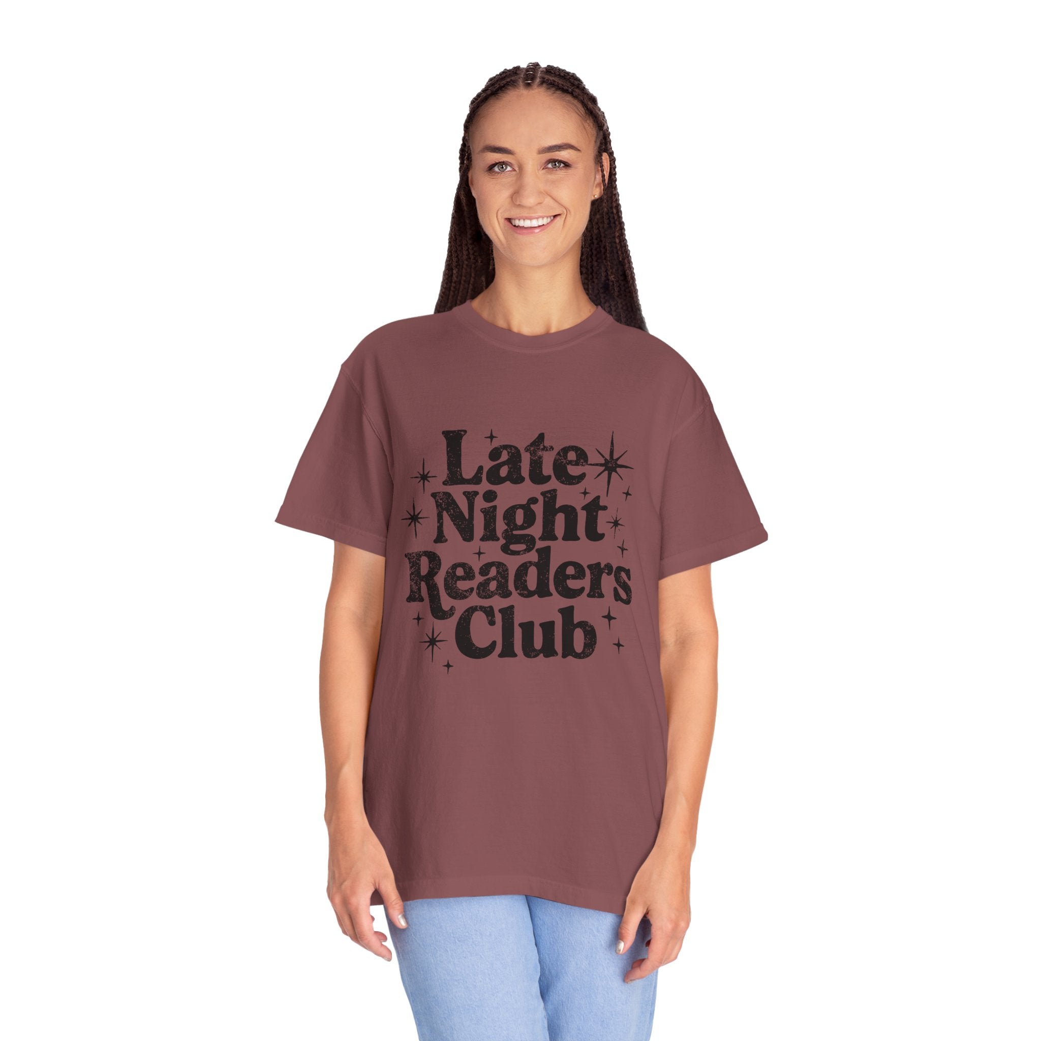 Late Night Readers Club Unisex T-Shirt | Cozy Book Lover's Tee for Night Owls, Perfect Gift for Readers & Bookworms