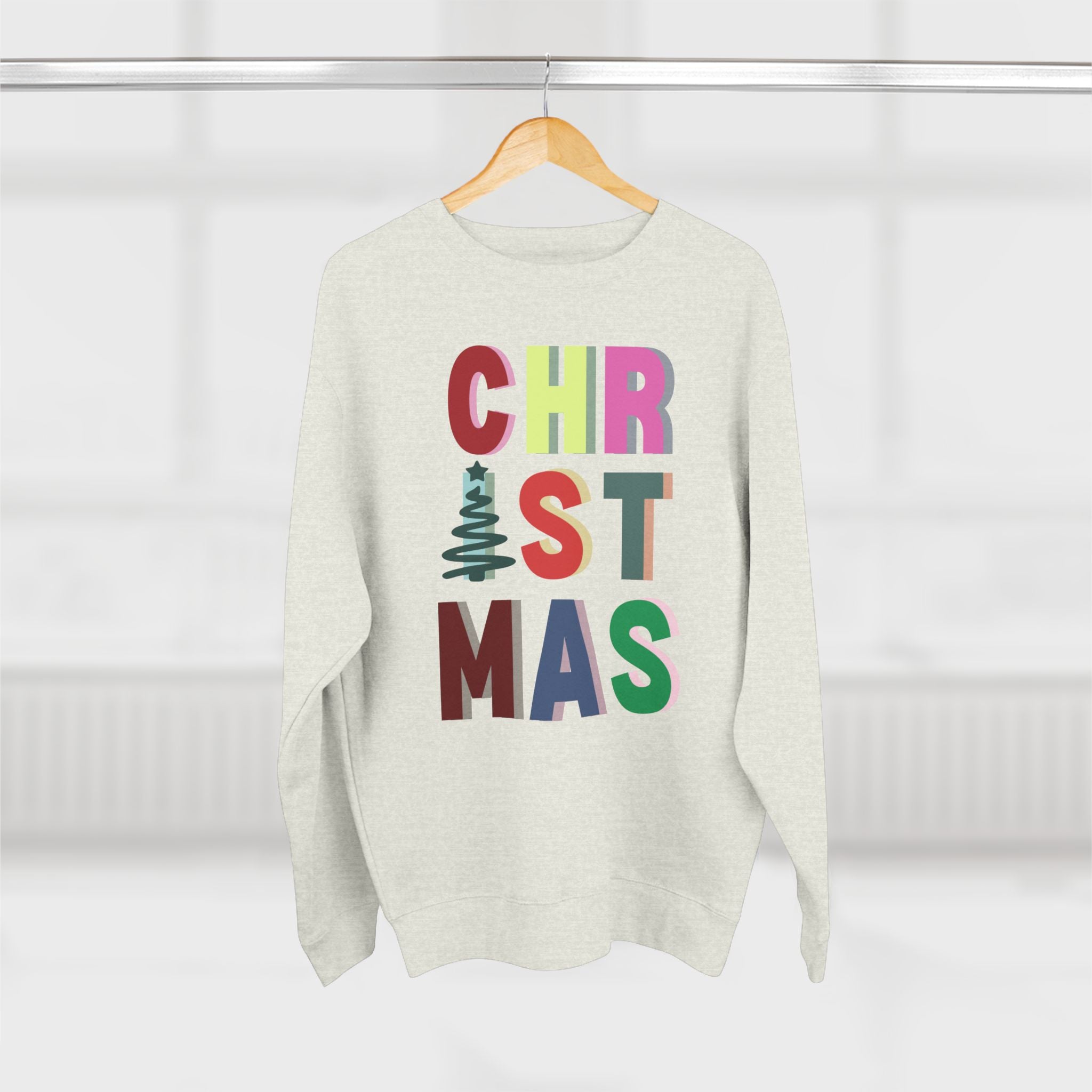 Christmas Block Letter Crewneck Sweatshirt